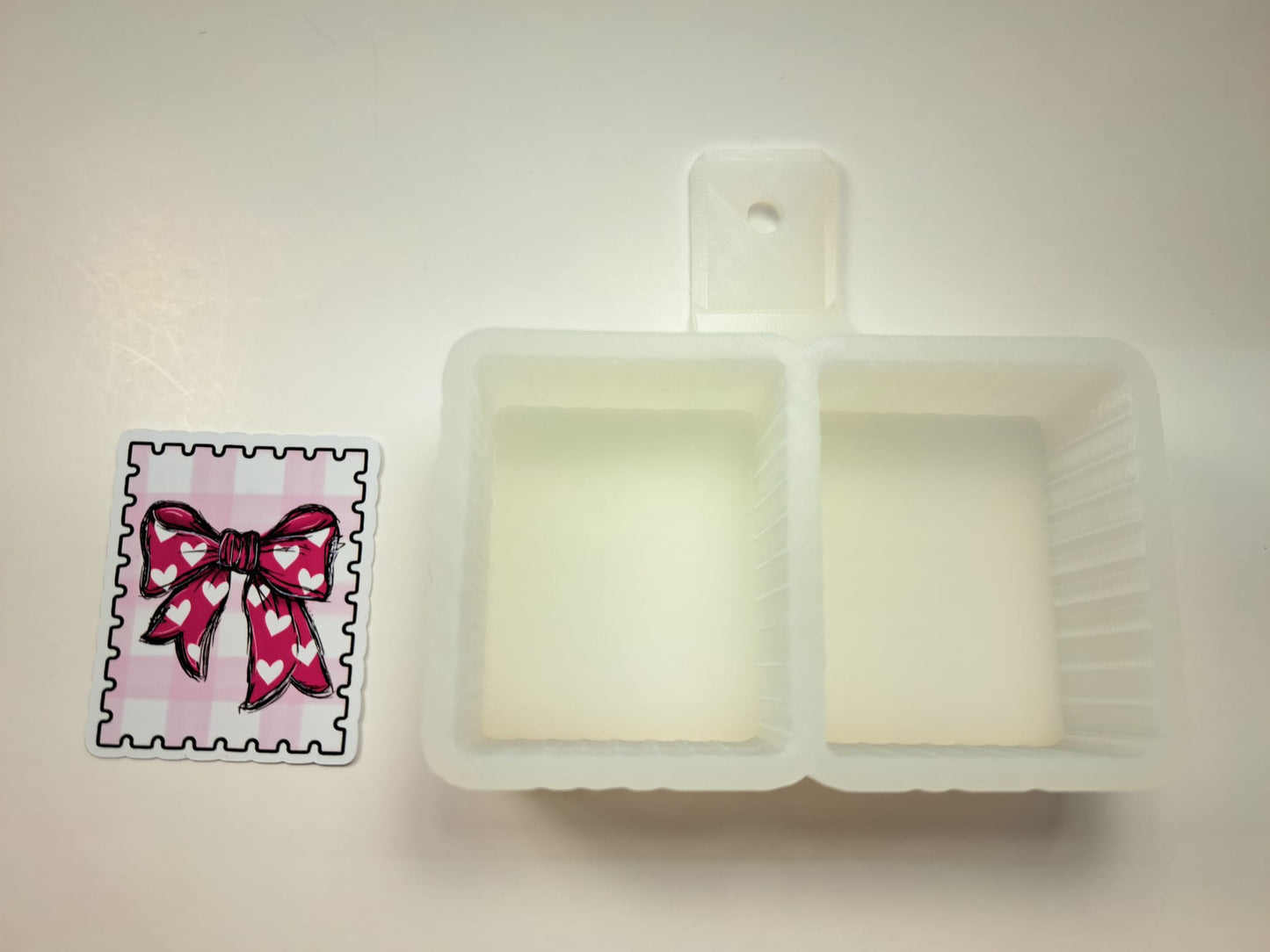 VENT CLIP: Seasonal Stamp Two Cavity Small Vent Clip Size Cardstock Silicone Mold, Premium Cardstock Images