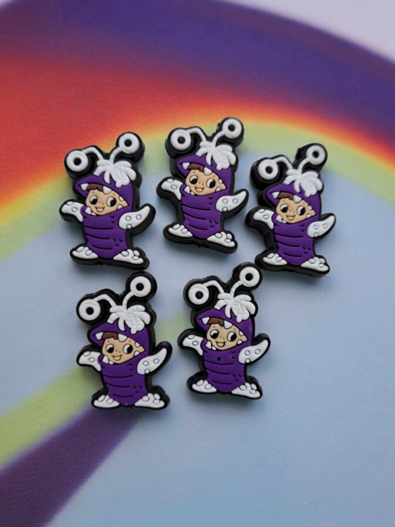 monsters inc boo in purple costume Mary Gibbs "Boo" in Purple Costume (Monsters Inc. Inspired) Full Body Silicone Focal Bead