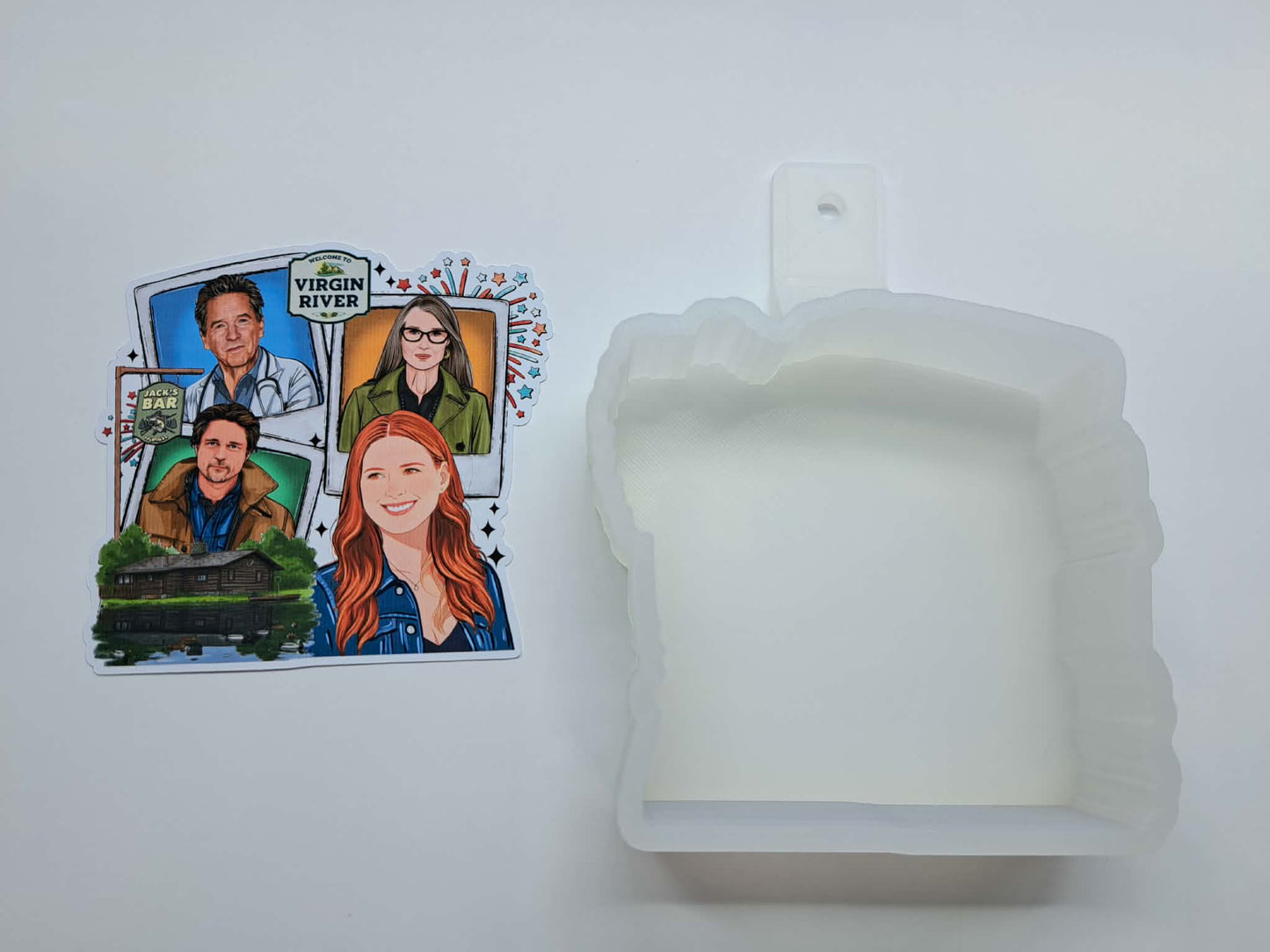 Virgin River Polaroids Cardstock Silicone Mold, Aroma Bead Molds, Car Freshies, Premium Cardstock Images