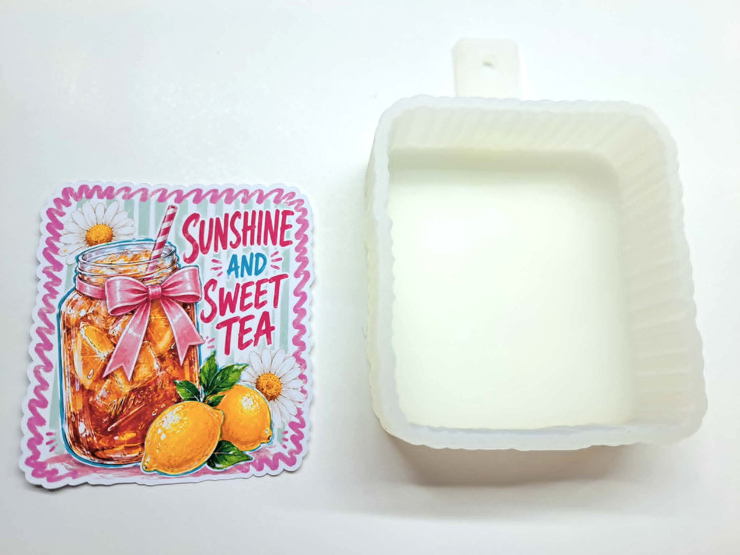 Sunshine and Sweet Tea Cardstock Silicone Mold, Aroma Bead Molds, Premium Cardstock Images