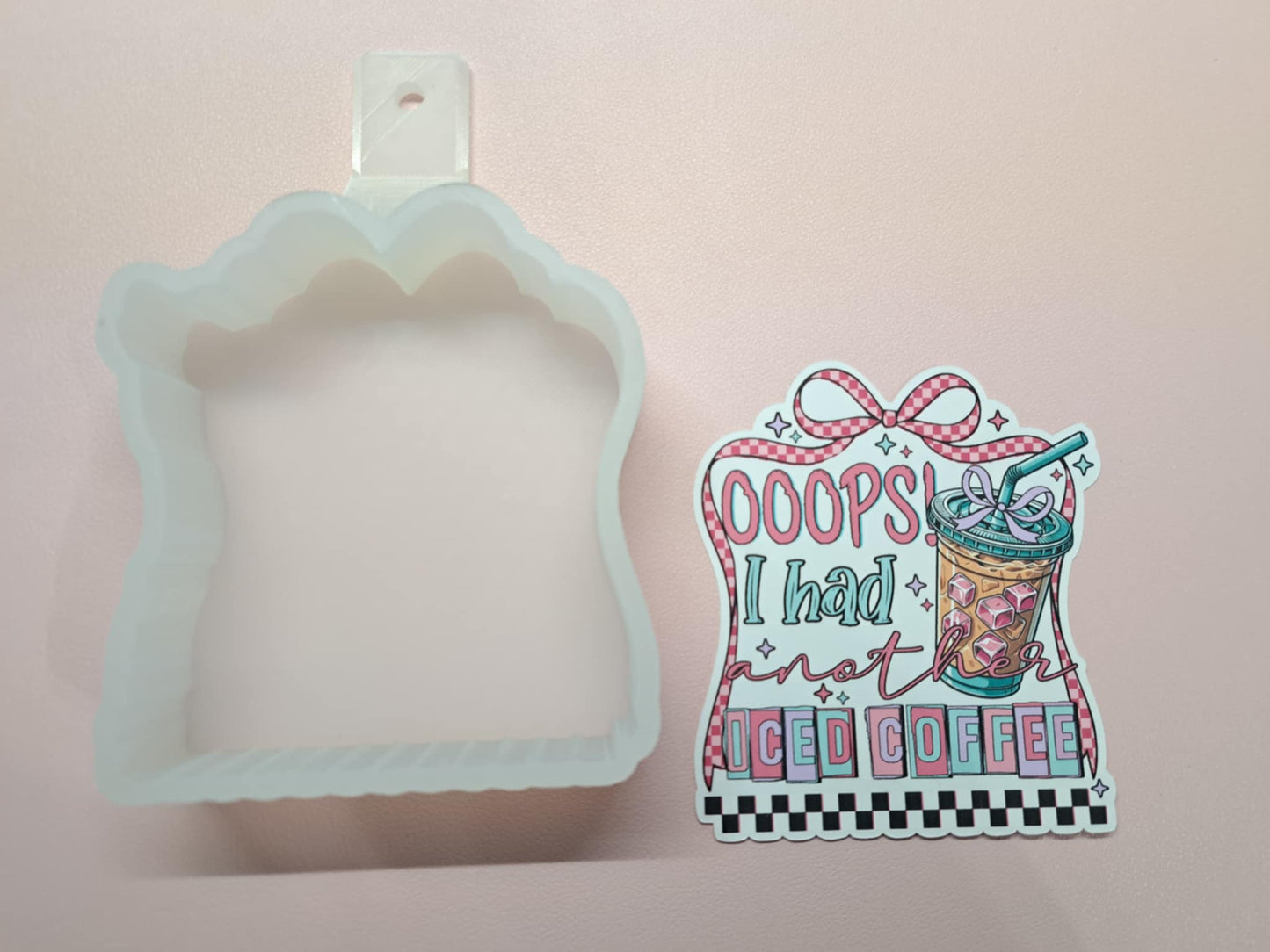 Another Iced Coffee Cardstock Silicone Mold, Aroma Bead Molds, Premium Cardstock