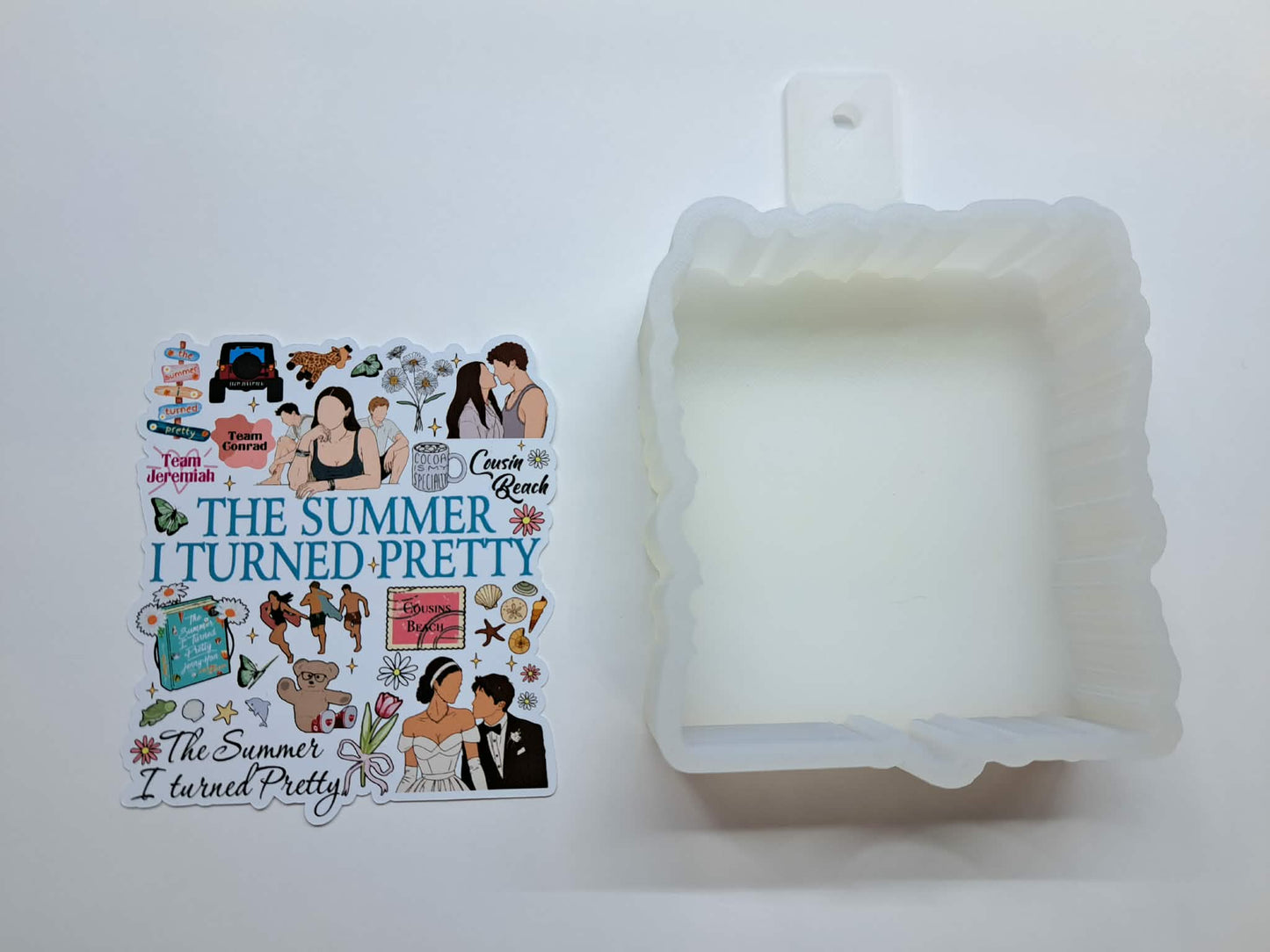 The Summer I Turned Pretty Cardstock Silicone Mold, Aroma Bead Molds, Car Freshies, Premium Cardstock Images