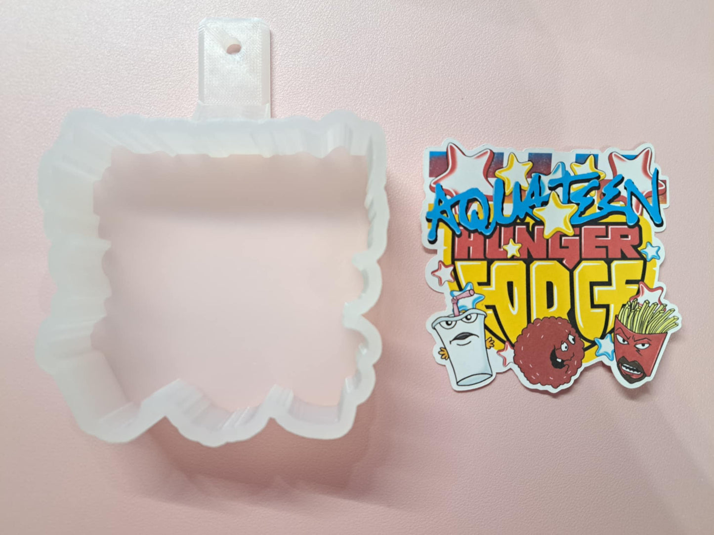 Aquateen Hunger Force Cardstock Silicone Mold, Aroma Bead Molds, Car Freshies, Premium Cardstock Images