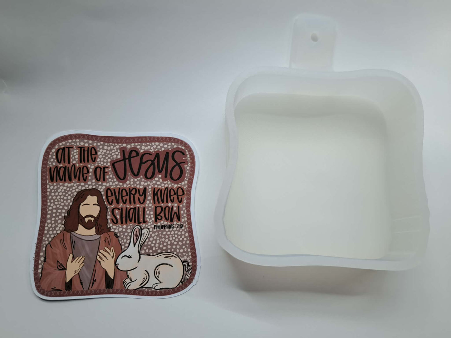 Every Knee Shall Bow Easter Cardstock Silicone Mold, Aroma Bead Molds, Premium Cardstock Images