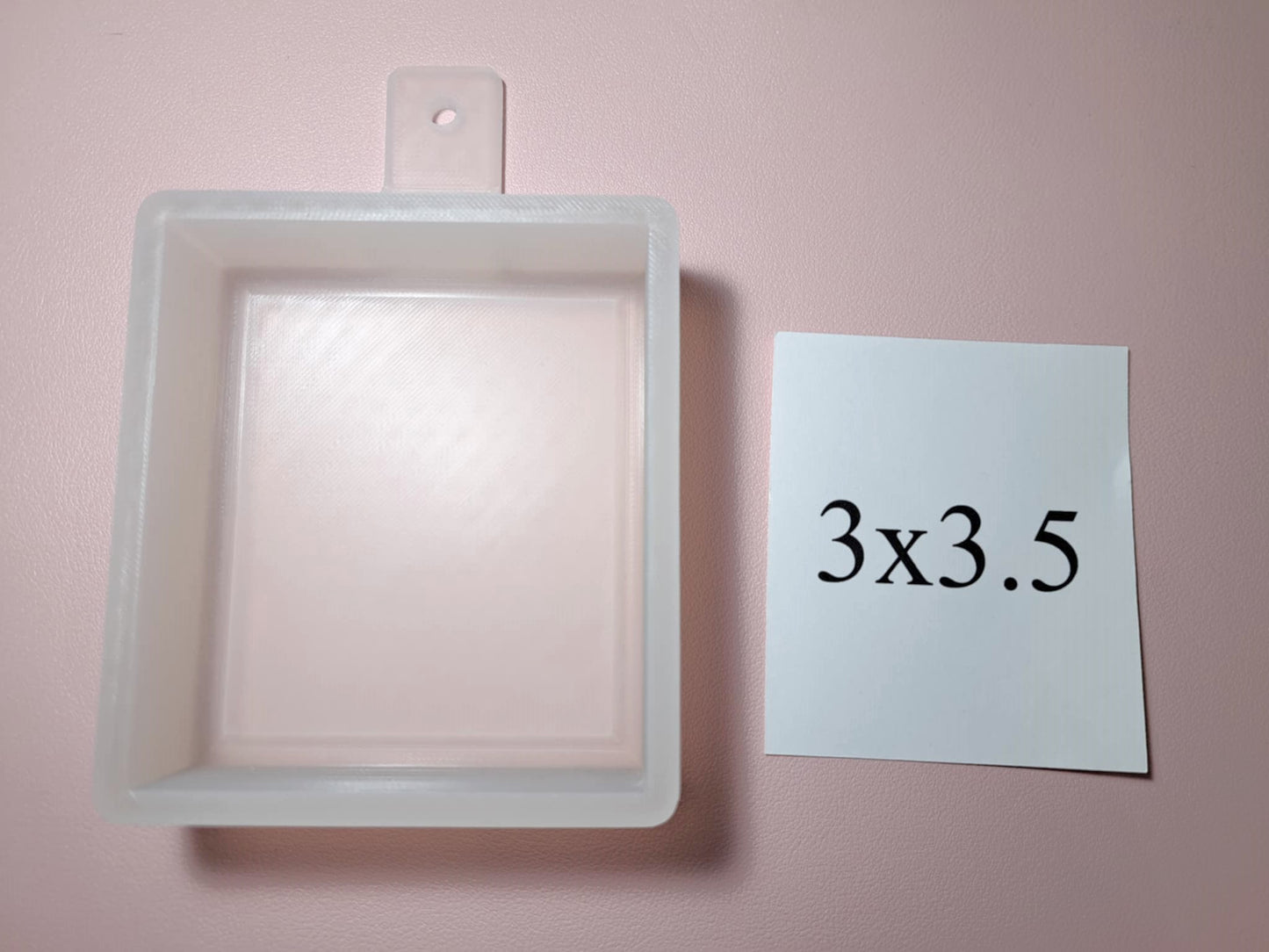 Rectangle: 3x3.5 inch Cardstock/Picture With 0.25 inch Curved Edge Cardstock Silicone Mold, Aroma Bead Molds