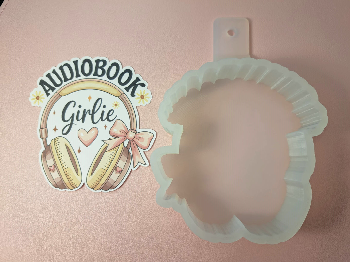 Audiobook Girlie Cardstock Silicone Mold, Aroma Bead Molds, Premium Cardstock Images