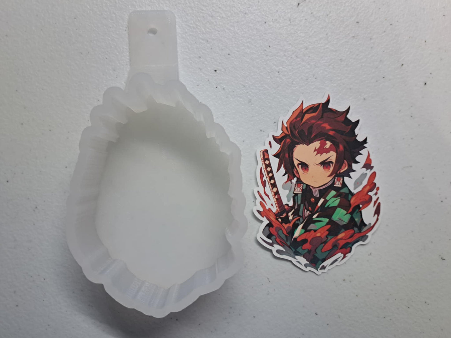 Tanjiro Kamado Chibi Demon Slayer Kimetsu No Yaiba Cardstock Silicone Mold, Aroma Bead Molds, Premium Cardstock Images