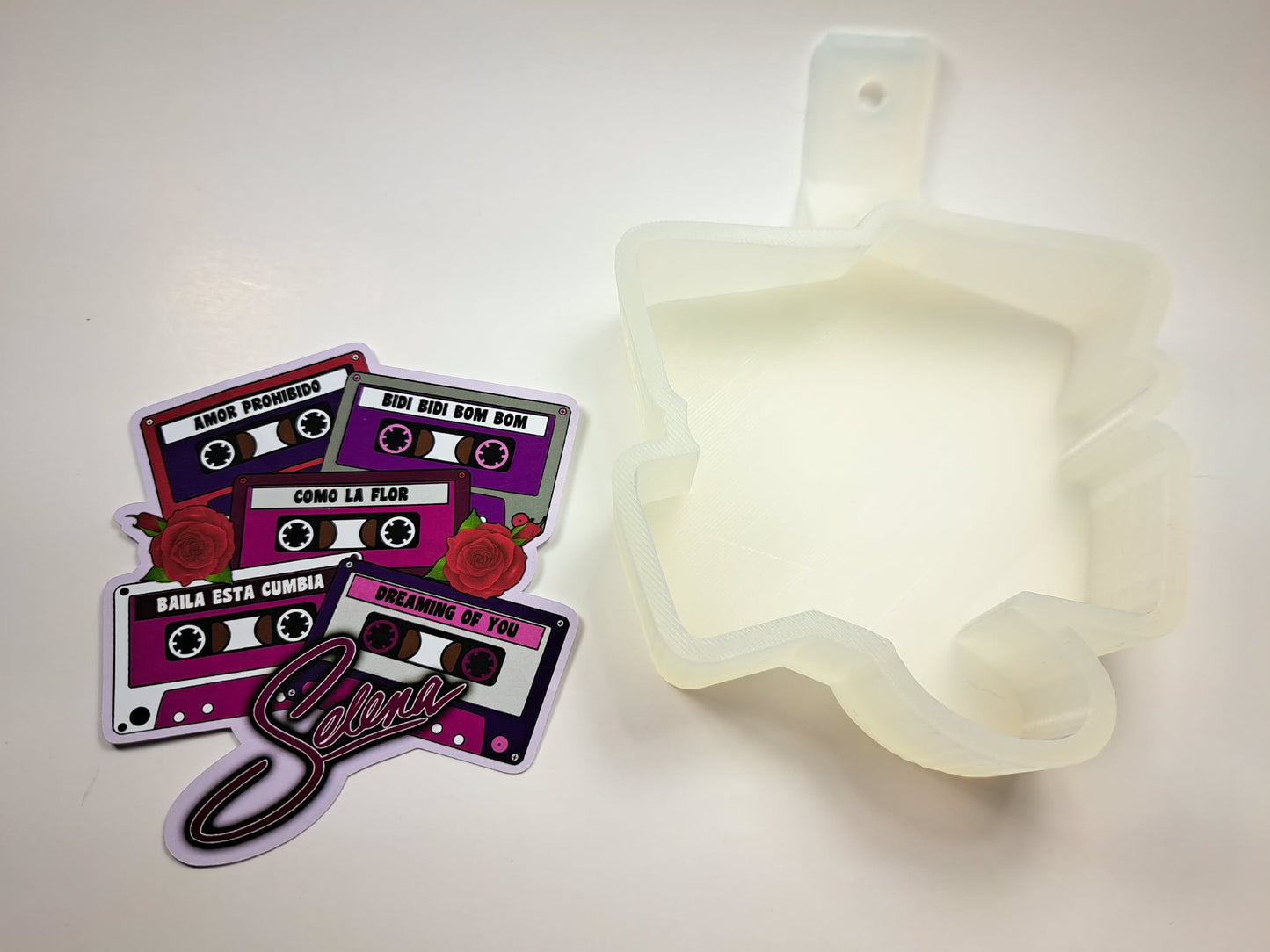 Selena Cassettes Cardstock Silicone Mold, Aroma Bead Molds, Premium Cardstock Images