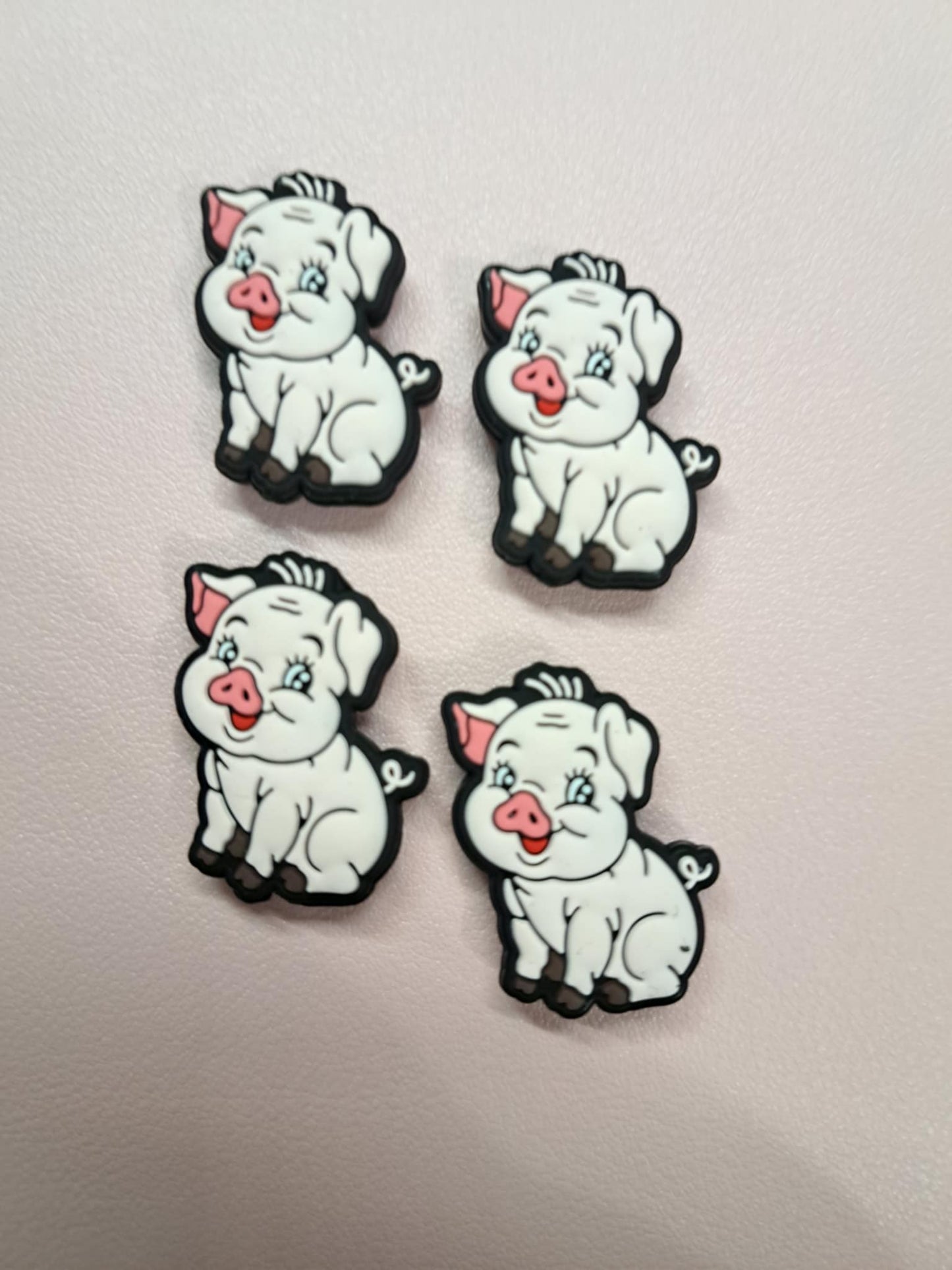 Pig Full Body Style 2 Silicone Focal Bead