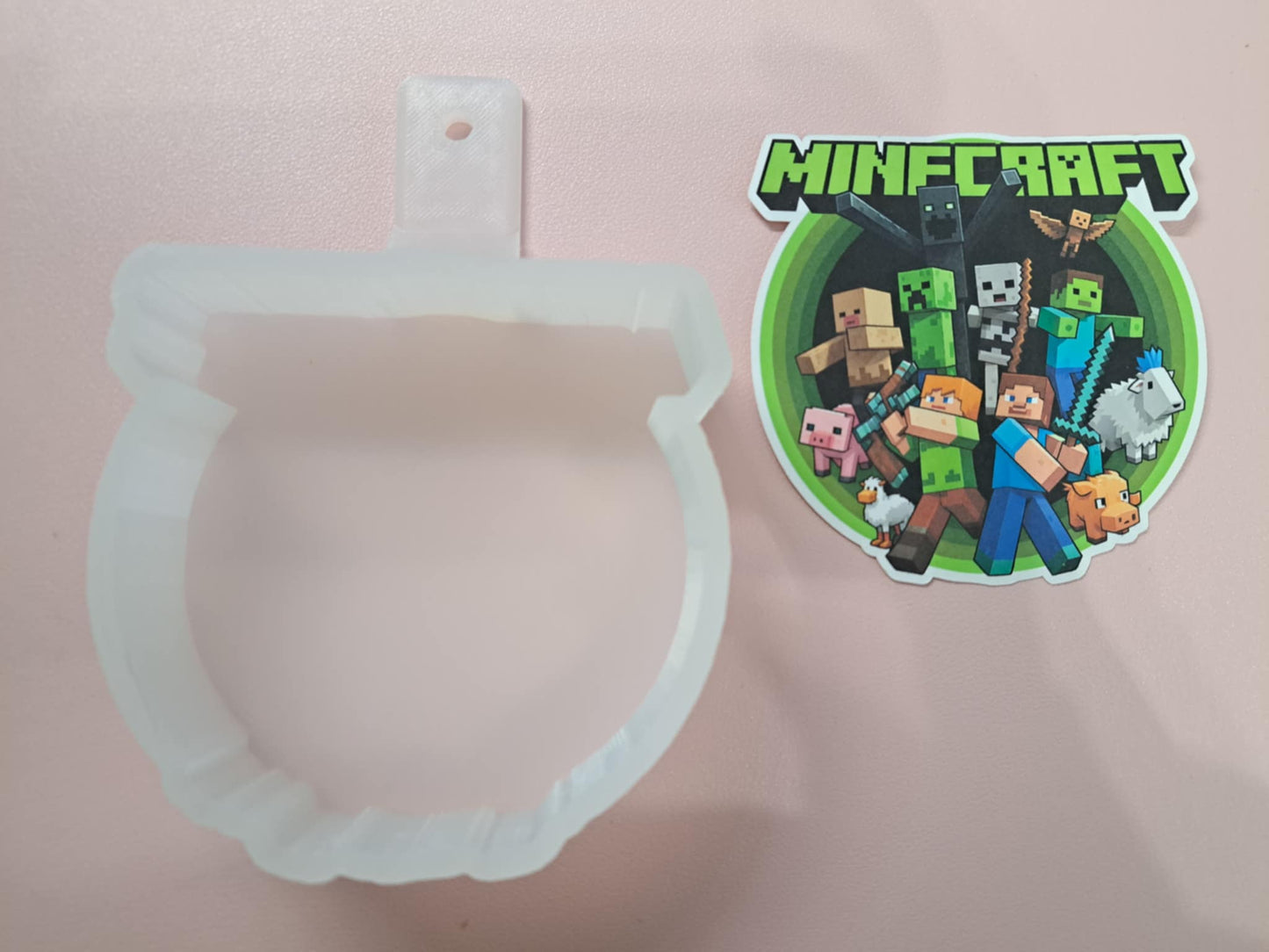 Minecraft Cardstock Silicone Mold, Aroma Bead Molds, Premium Cardstock Images