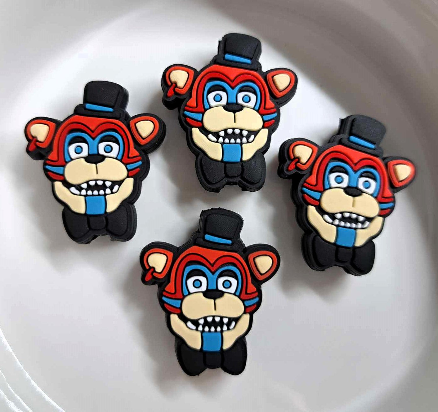 Toy Freddy: Face Only - Five Nights at Freddy's Inspired Silicone Focal Bead - 0985