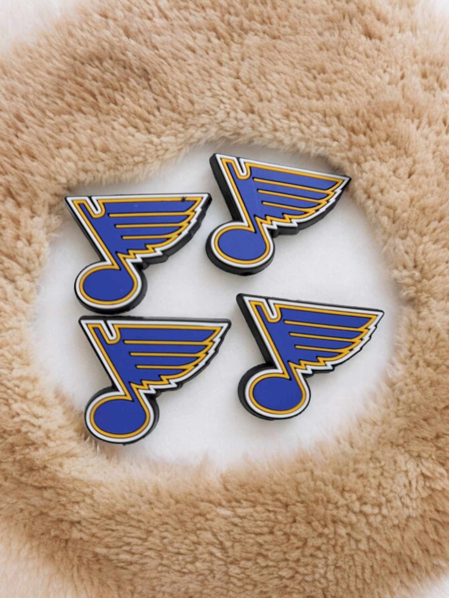 St. Louis Blues Logo - Hockey Team Silicone Focal Bead - 1241
