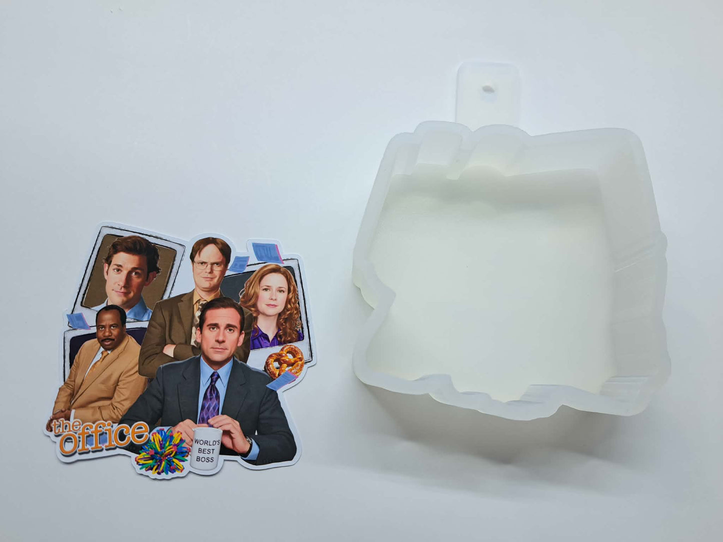 The Office Polaroids Cardstock Silicone Mold, Aroma Bead Molds, Car Freshies, Premium Cardstock Images