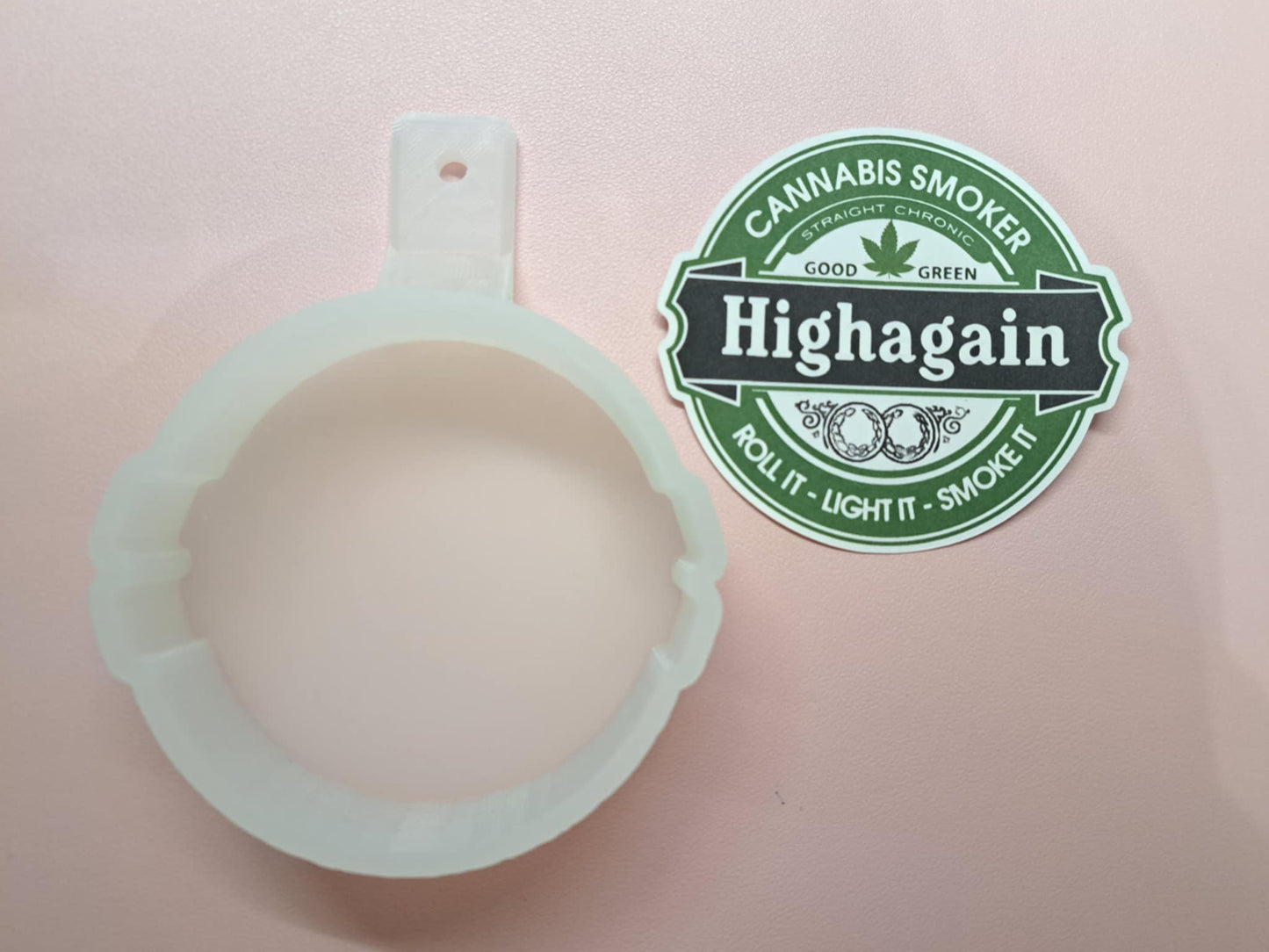 High Again Cannabis Smoker Cardstock Silicone Mold, Aroma Bead Molds, Premium Cardstock Images