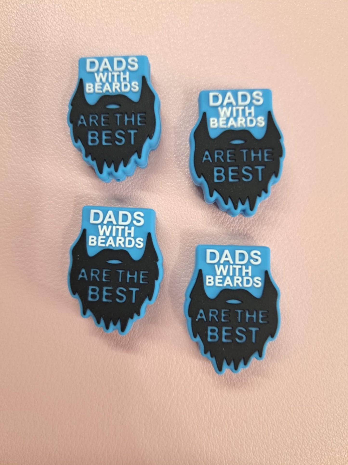 Dads With Beards Are The Best Silicone Focal Bead