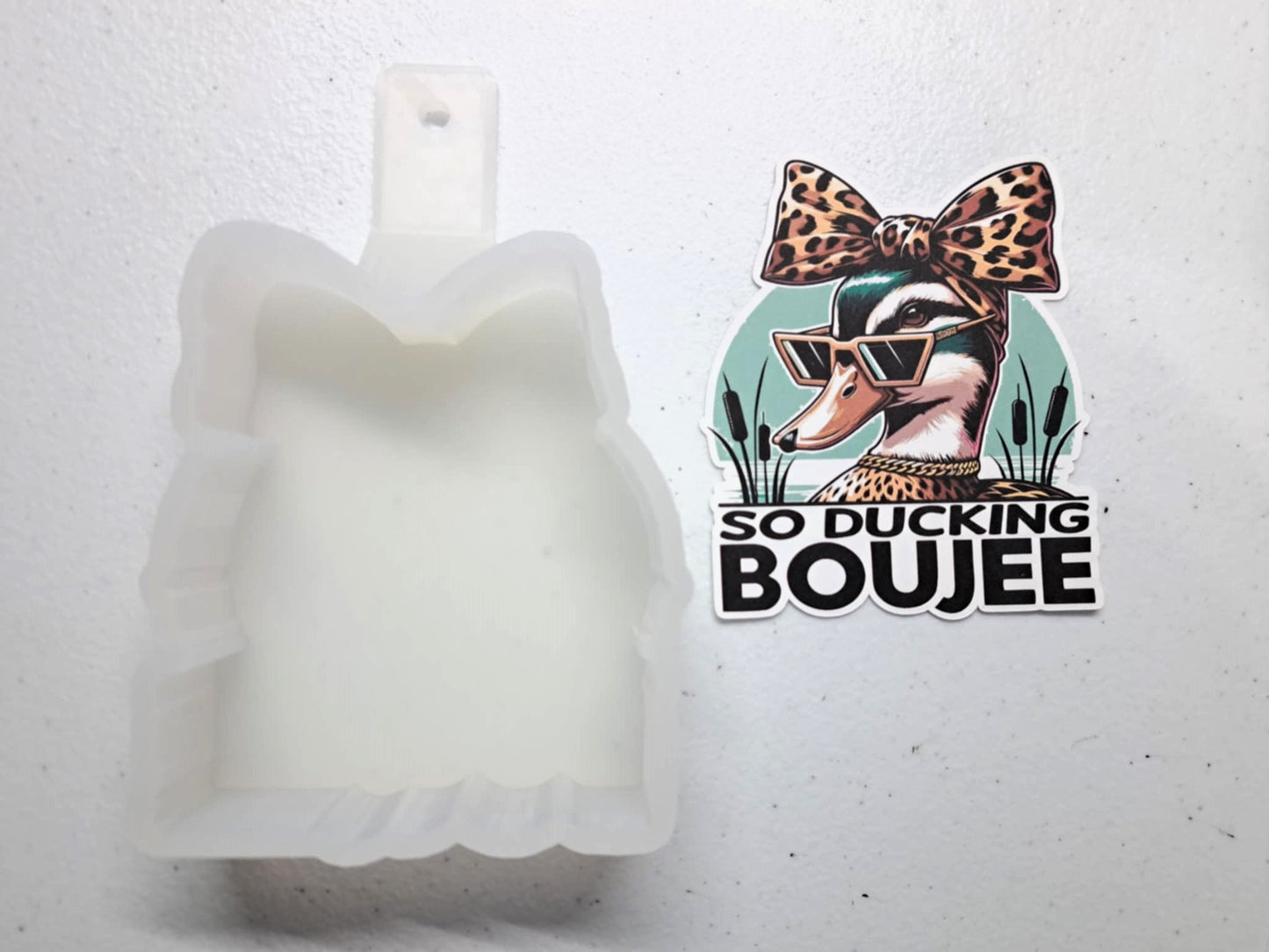 So Ducking Boujee Cardstock Silicone Mold, Aroma Bead Molds, Premium Cardstock Images