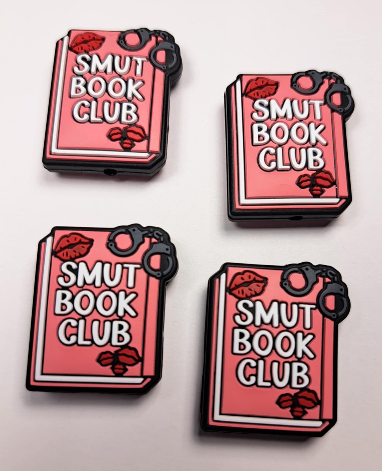 Smut Book Club (Red Book) Silicone Focal Bead