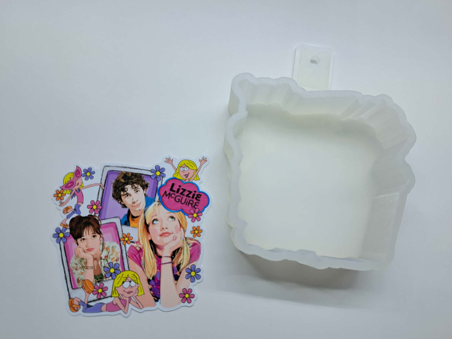 Lizzie McGuire Polaroids Cardstock Silicone Mold, Aroma Bead Molds, Car Freshies, Premium Cardstock Images