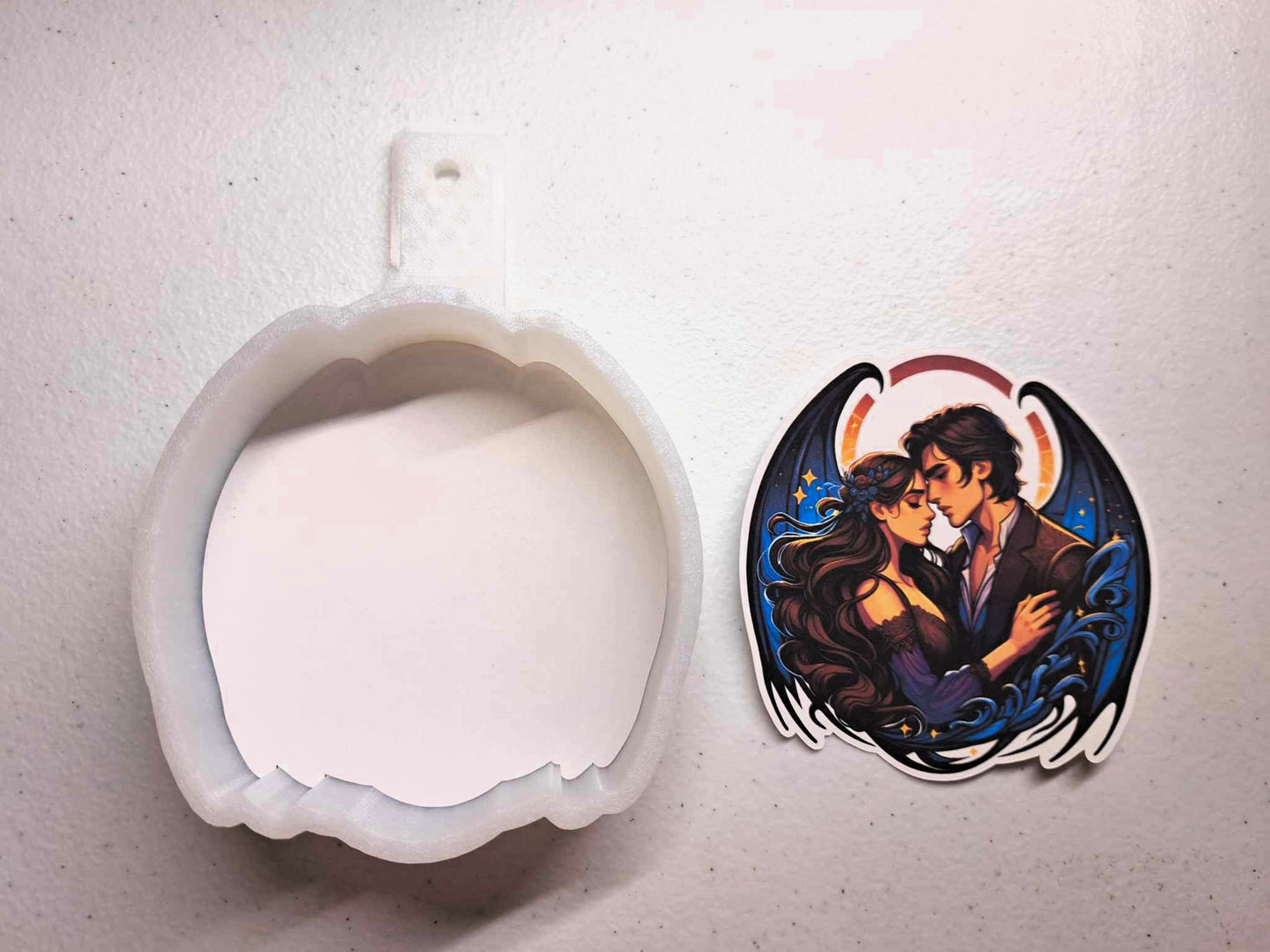 Feyre and Rhysand: ACOTAR Book Series Cardstock Silicone Mold, Aroma Bead Molds, Premium Cardstock Images