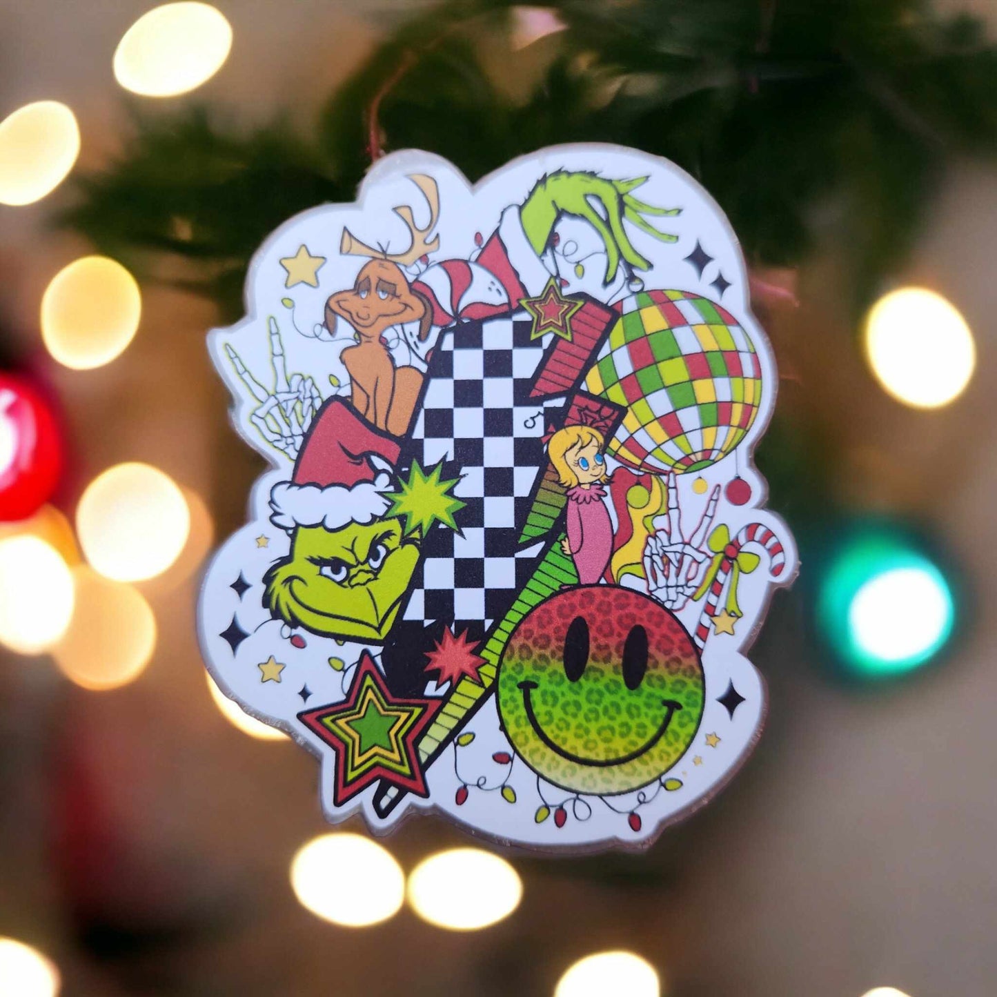 Mean One Retro Collage: Disco Ball, Smiley, Bolt, Stars, Max Cardstock Silicone Mold, Aroma Bead Molds, Premium Cardstock