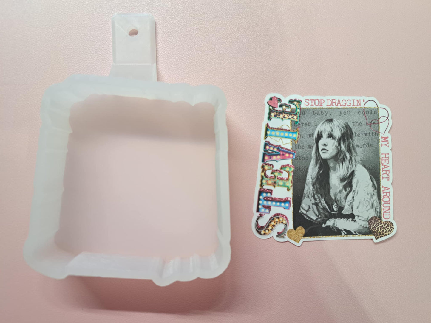 Stevie Nicks Cardstock Silicone Mold, Aroma Bead Molds, Premium Cardstock Images