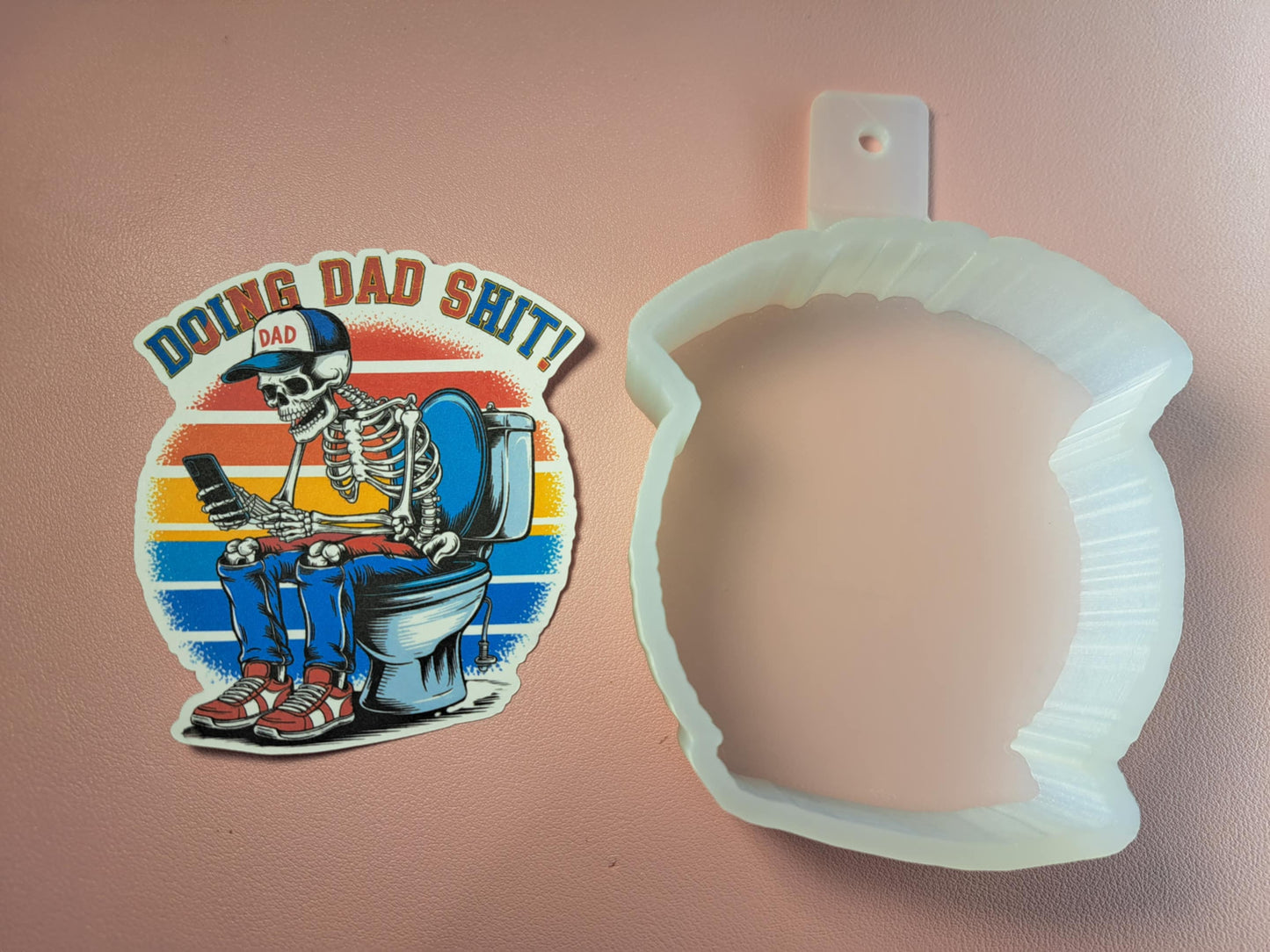 Doing Dad Shit Cardstock Silicone Mold, Aroma Bead Molds, Premium Cardstock Images