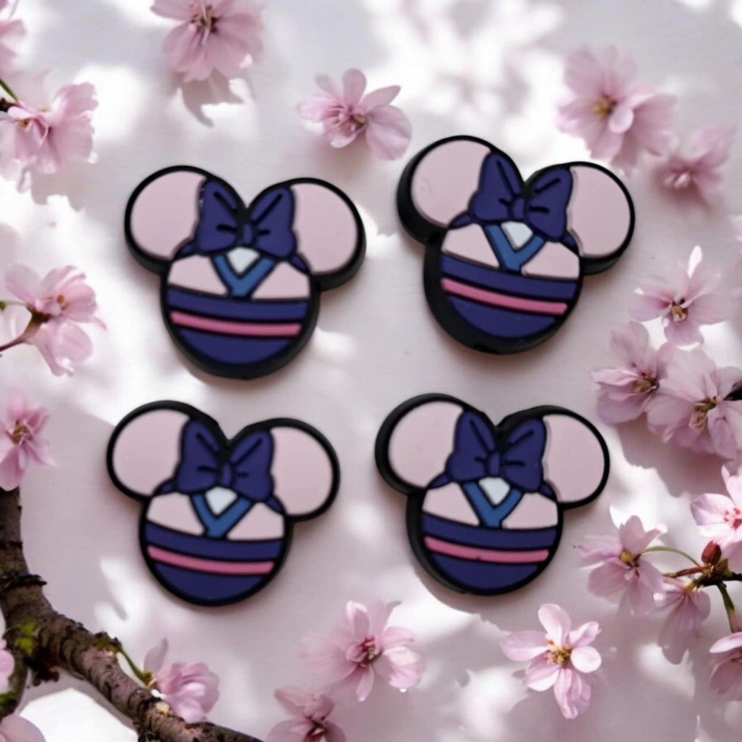 Mulan: Mouse Ears Round Disney Movie Inspired Silicone Focal Bead