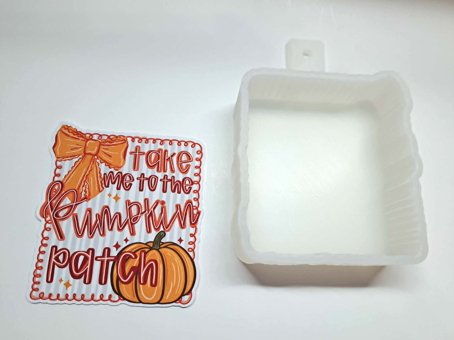 Take Me To The Pumpkin Patch Cardstock Silicone Mold, Aroma Bead Molds, Car Freshies, Premium Cardstock Images