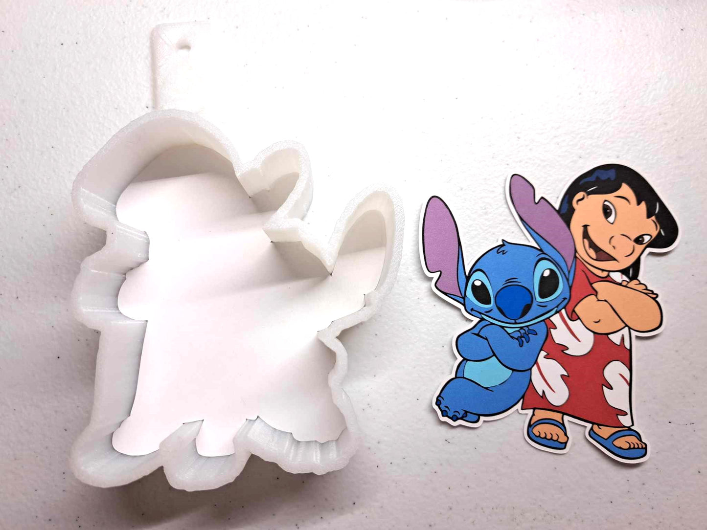 Stitch 2: Lilo and Stitch Together Cardstock Silicone Mold, Aroma Bead Molds, Premium Cardstock Images