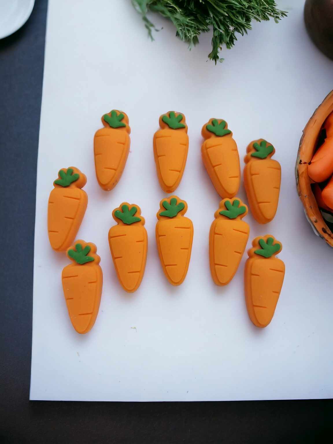 Carrot - Orange Silicone Focal Bead - 0630