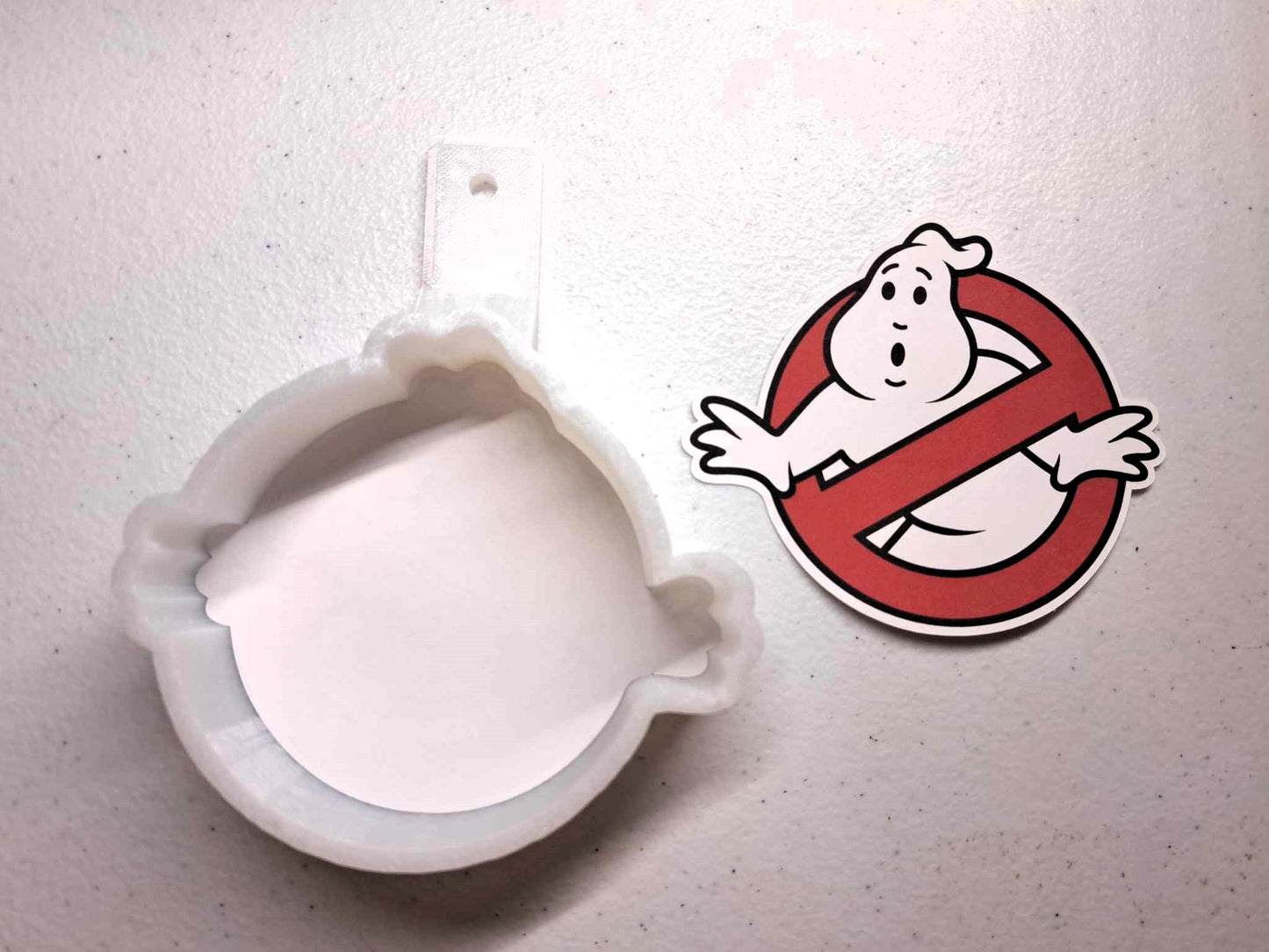 Ghostbusters Logo Cardstock Silicone Mold, Aroma Bead Molds, Premium Cardstock Images