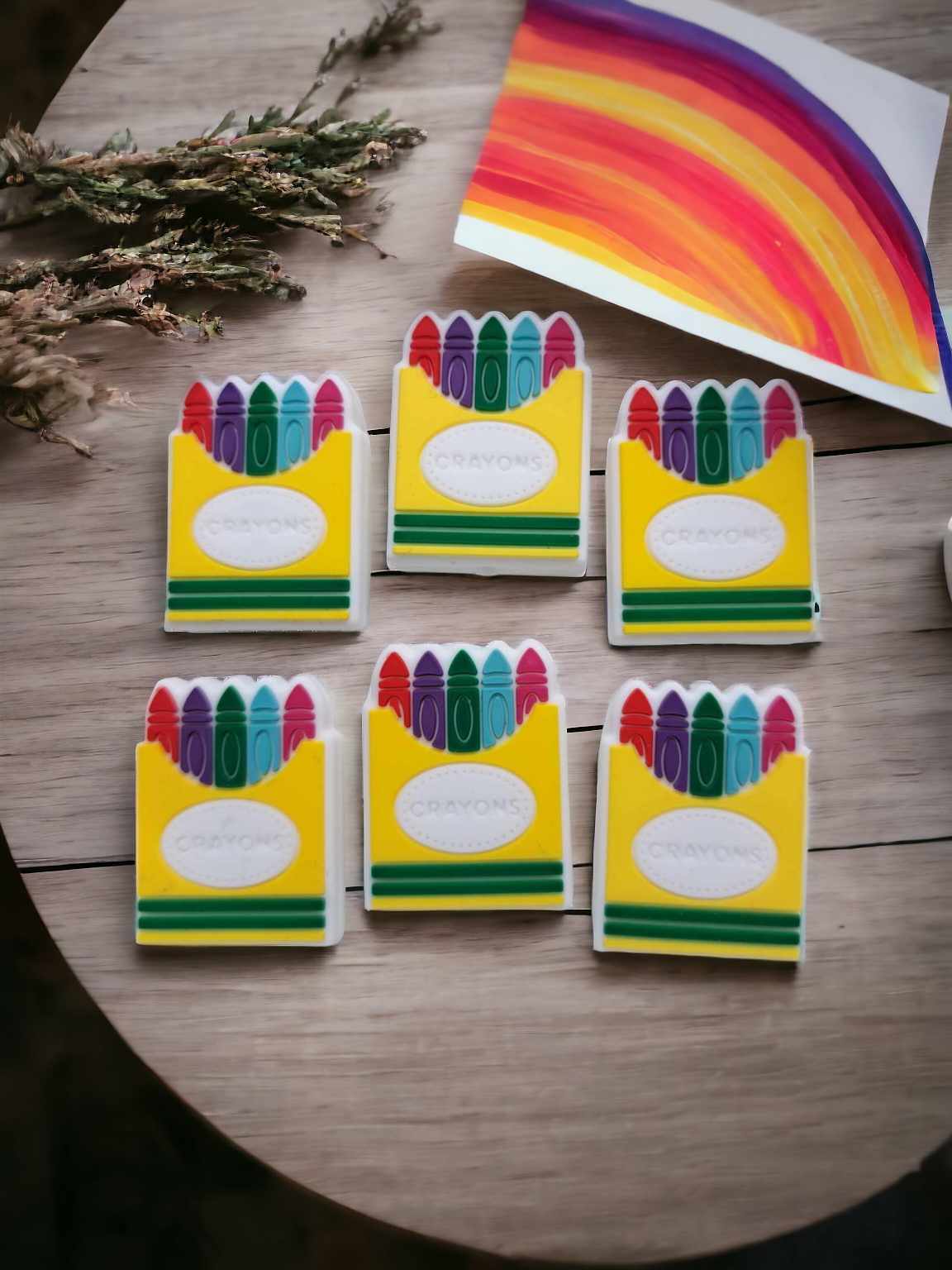 Crayon Box Silicone Focal Bead - 0632