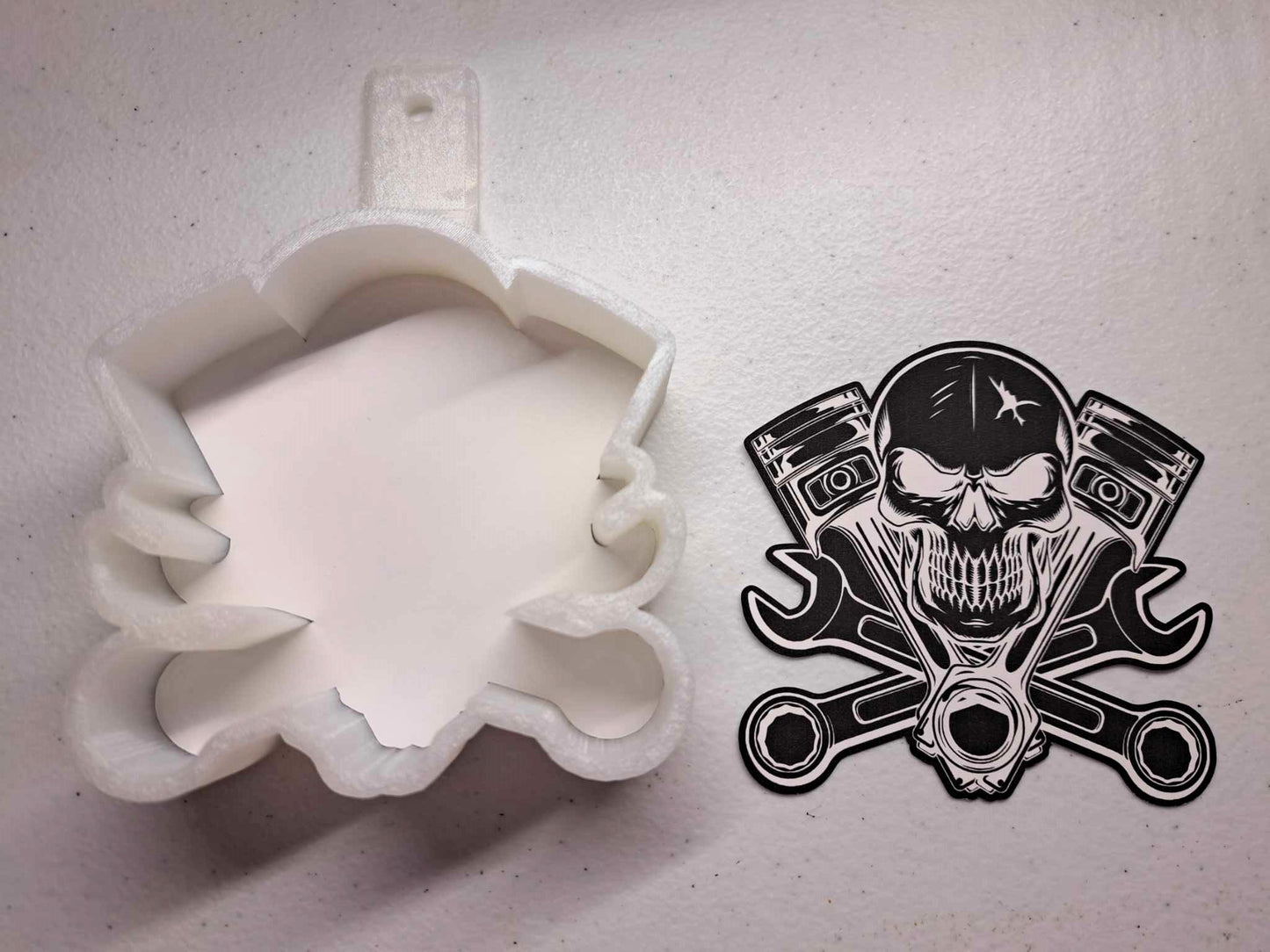 Mechanic Logo Cardstock Silicone Mold, Aroma Bead Molds, Premium Cardstock Images