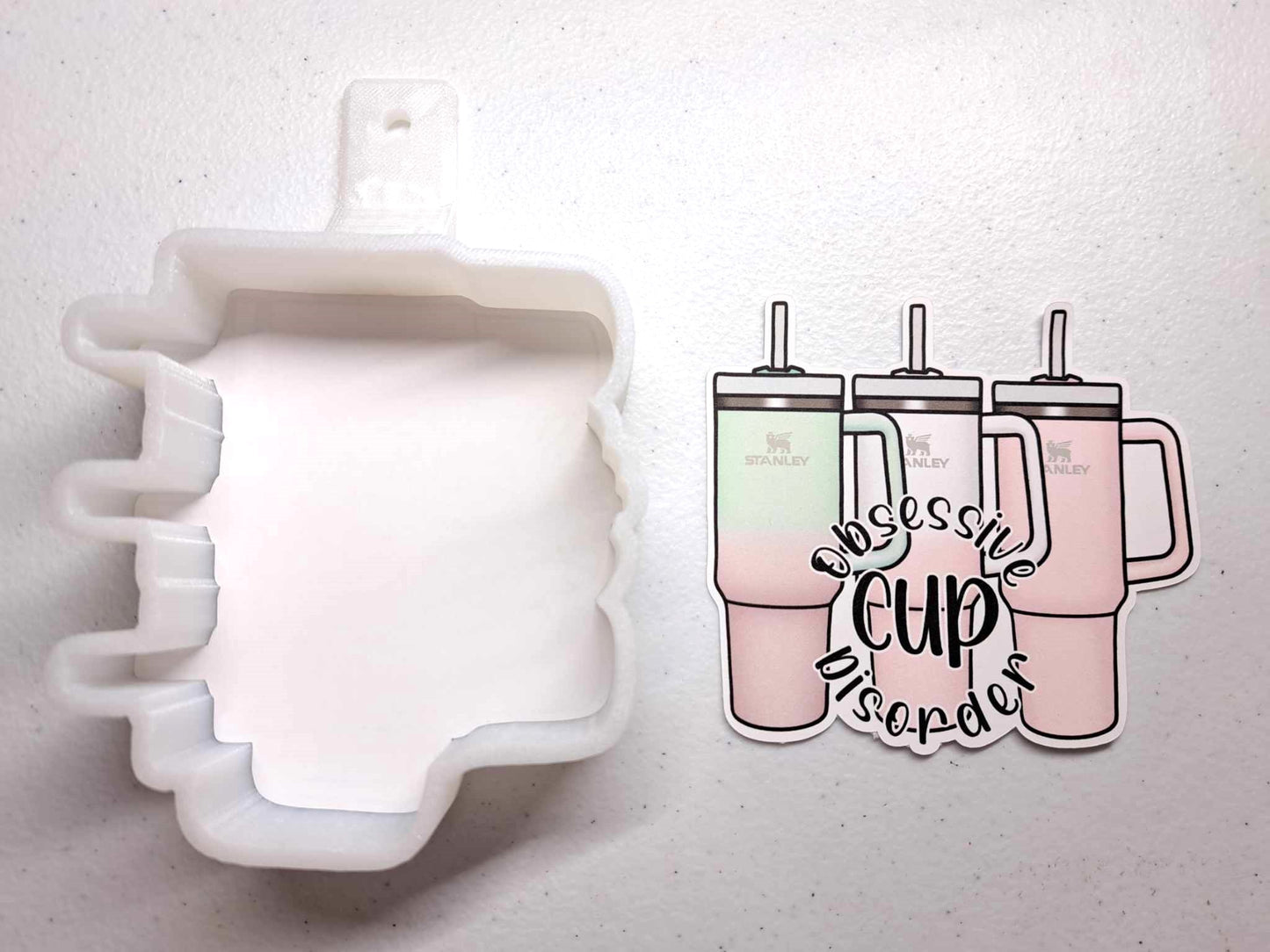 Obsessive Cup Disorder Cardstock Silicone Mold, Aroma Bead Molds, Premium Cardstock Images