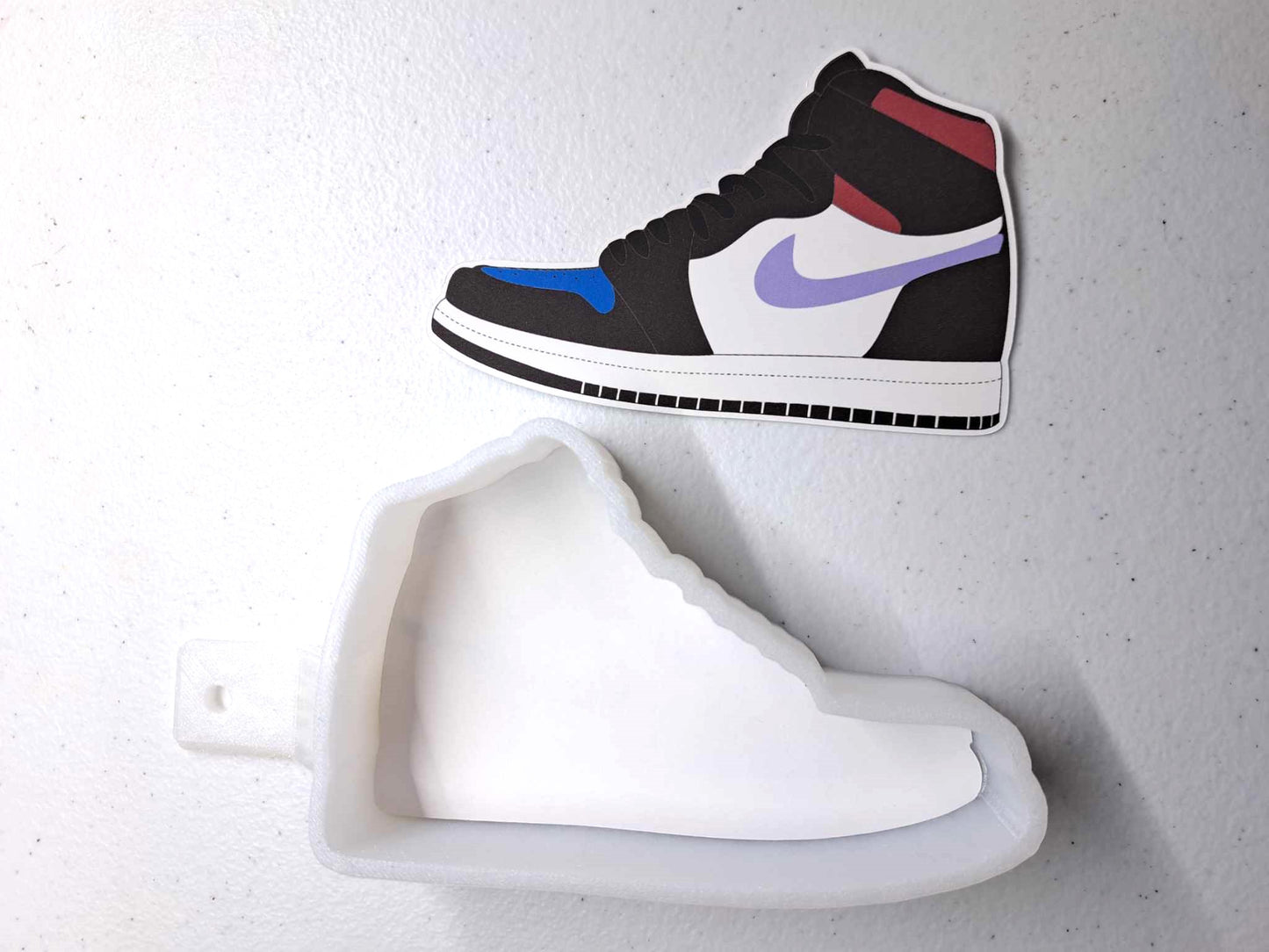 Sneaker Style 1: Multiple Colored Shoes Cardstock Silicone Mold, Aroma Bead Molds, Premium Cardstock Images