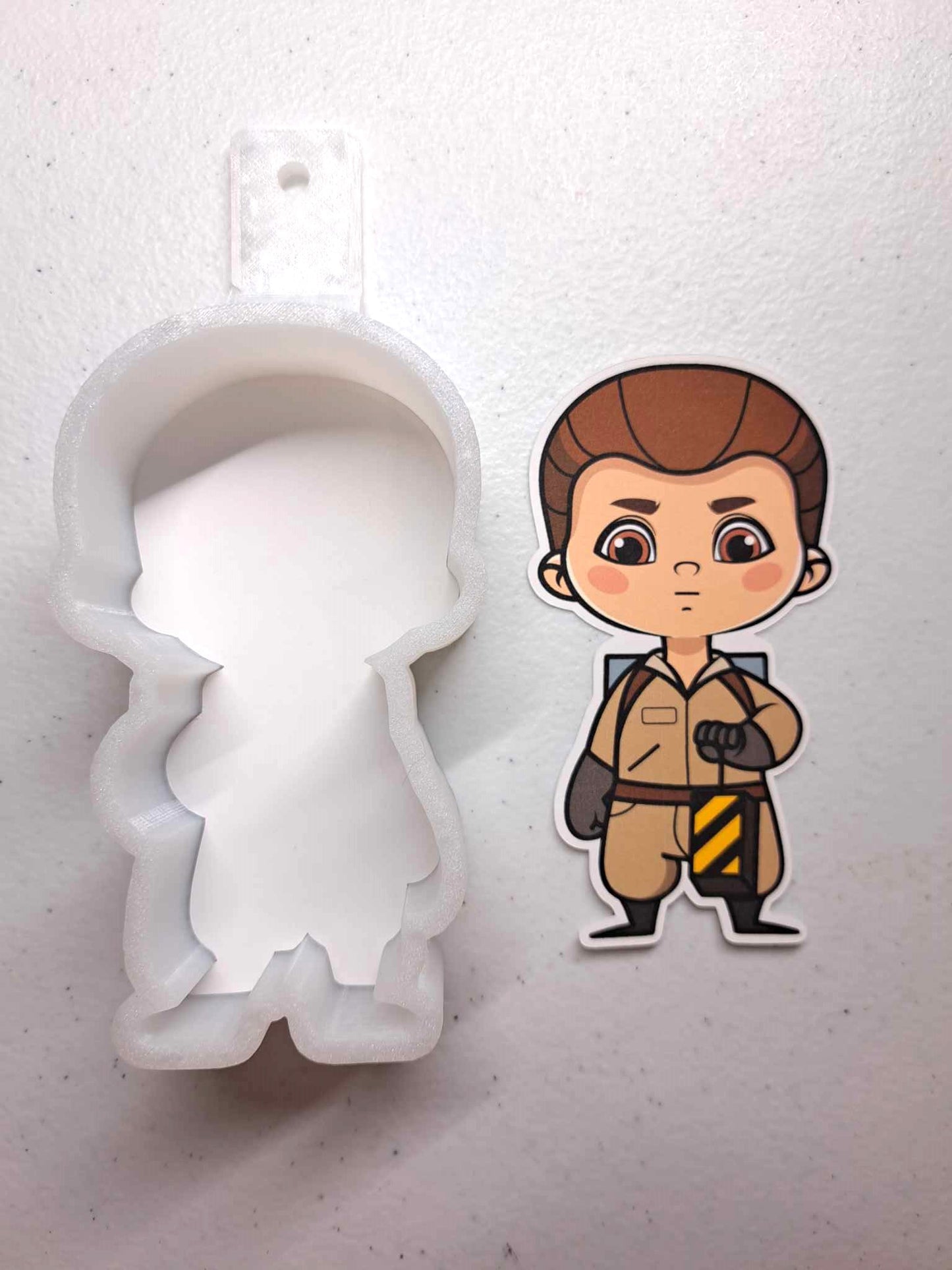 Ghostbusters Original Chibi: Ray Stantz Cardstock Silicone Mold, Aroma Bead Molds, Premium Cardstock Images