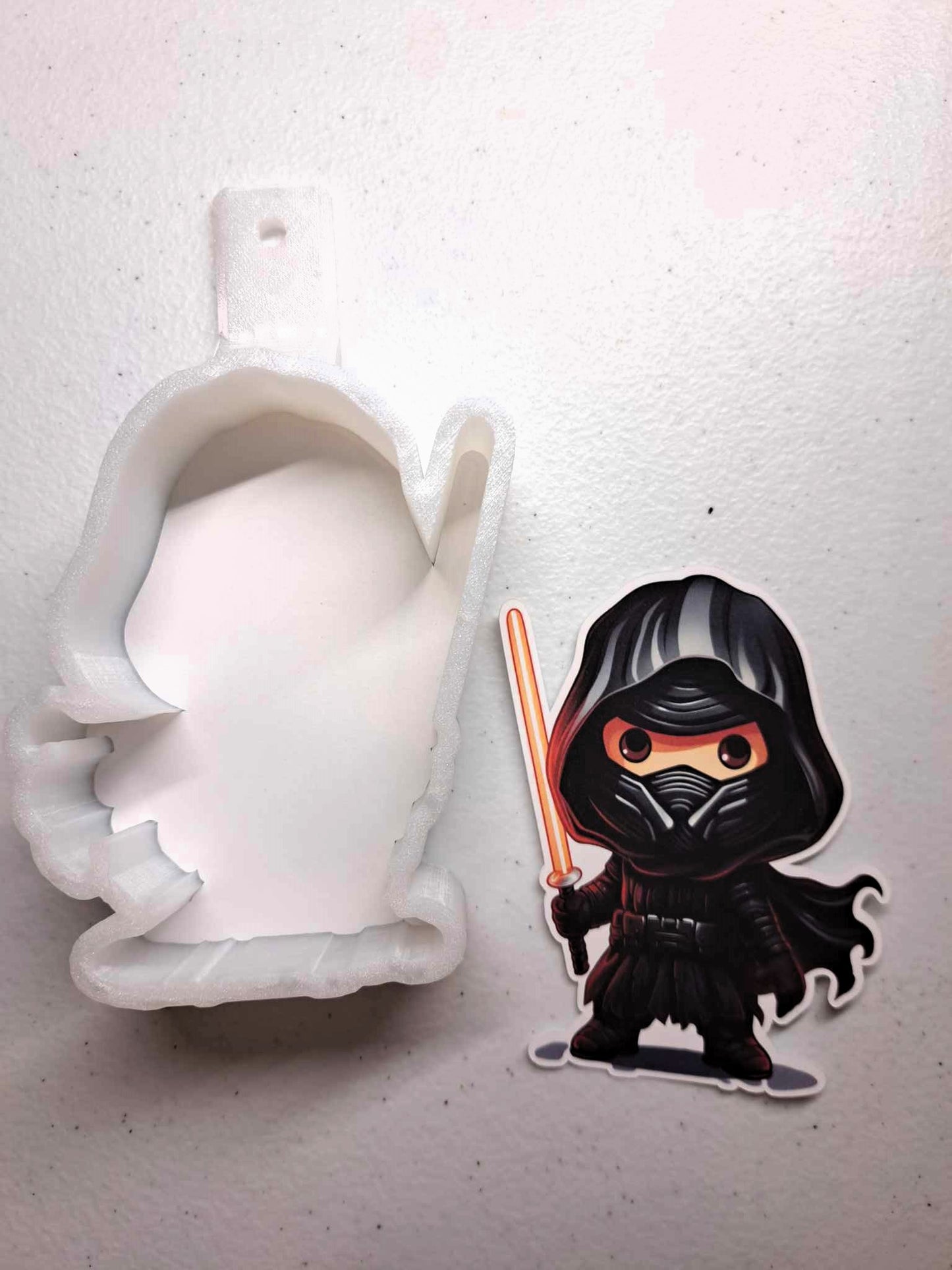 Star Wars Kylo Ren Chibi Cardstock Silicone Mold, Aroma Bead Molds, Premium Cardstock Images