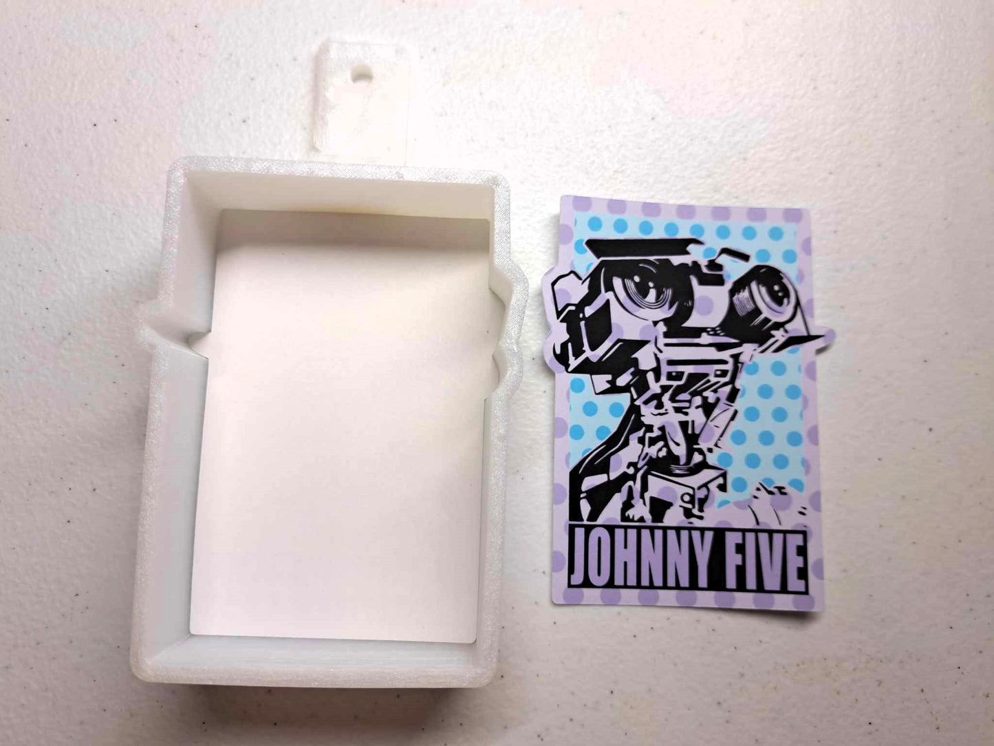 Johnny Five Short Circuit: Movie Inspired Cardstock Silicone Mold, Aroma Bead Molds, Premium Cardstock Images