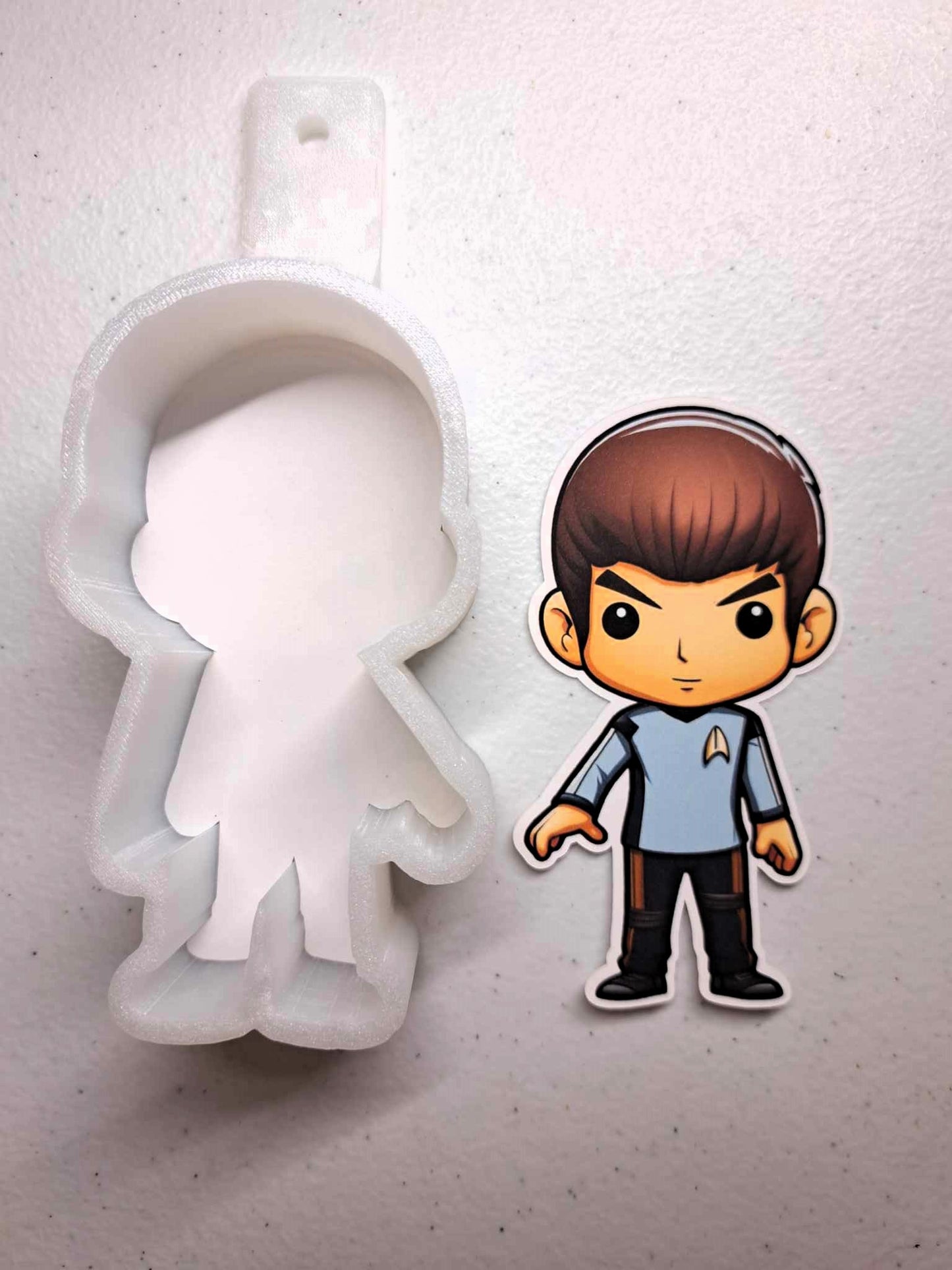 Star Trek Chibi: Spock Cardstock Silicone Mold, Aroma Bead Molds, Premium Cardstock Images