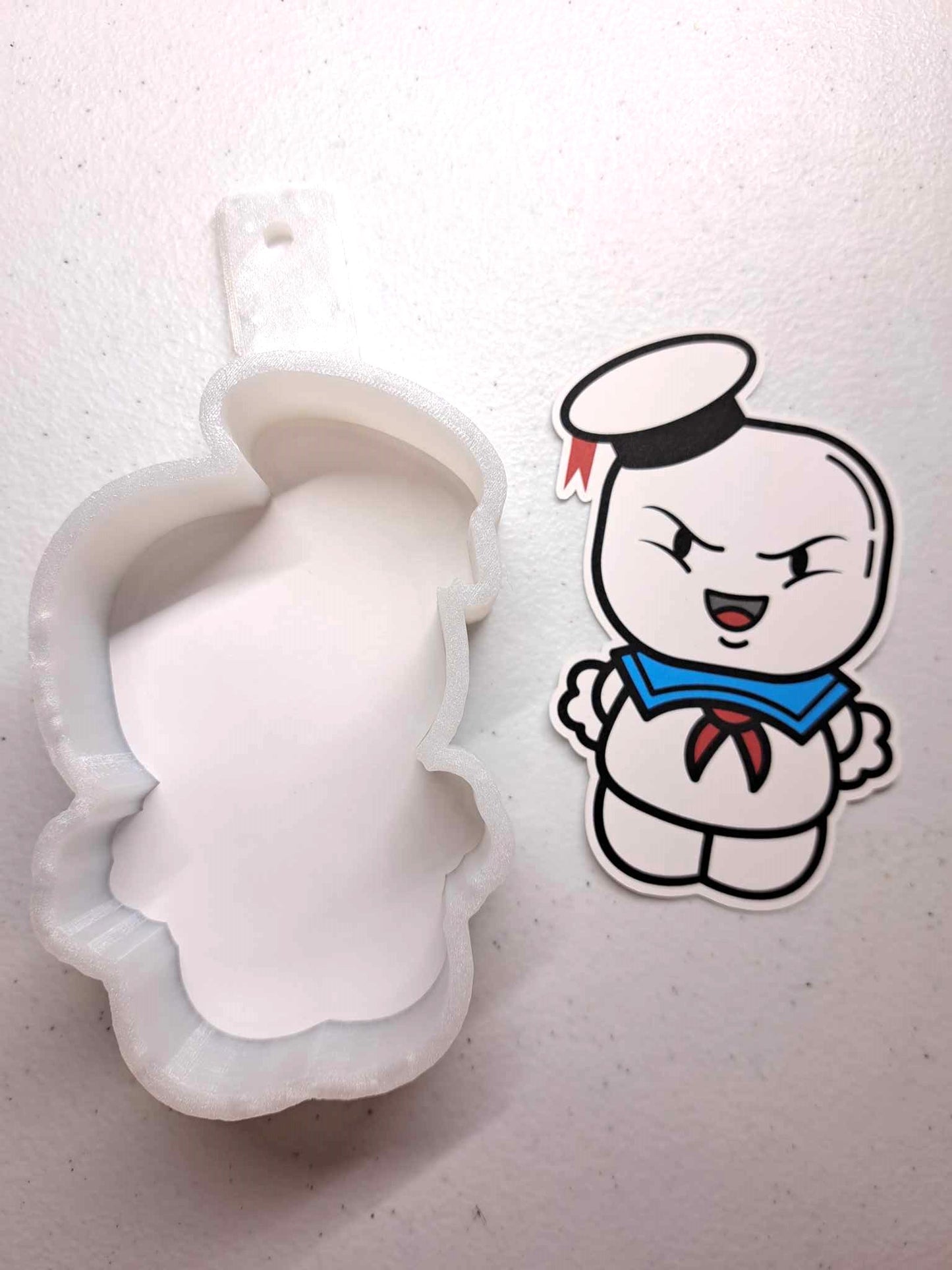 Ghostbusters Original Chibi: Stay Puft Marshmallow Man Cardstock Silicone Mold, Aroma Bead Molds, Premium Cardstock Images