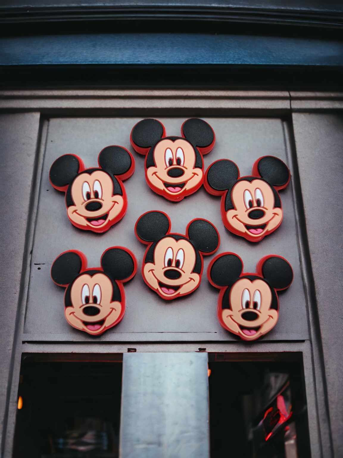 Mickey Face Silicone Focal Bead - 0662
