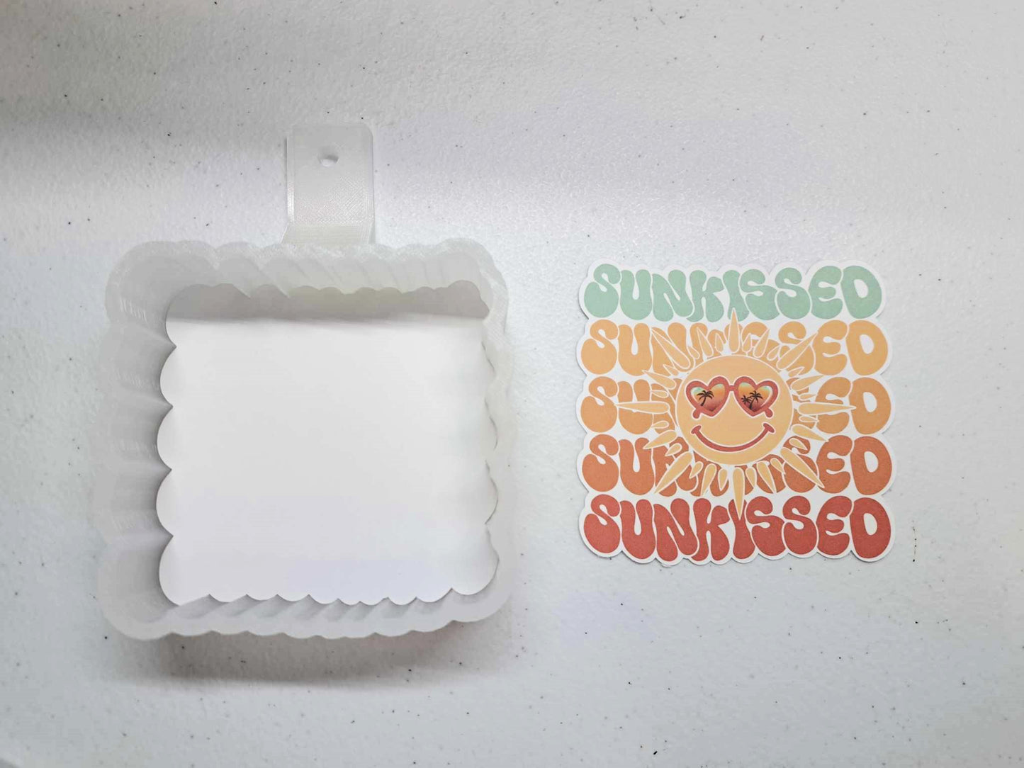 Sunkissed Cardstock Silicone Mold, Aroma Bead Molds, Premium Cardstock Images