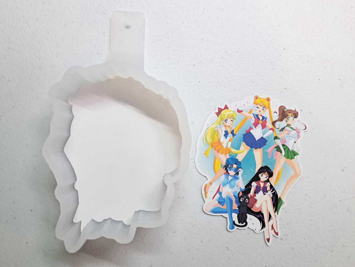 Sailor Moon Group Anime Cardstock Silicone Mold, Aroma Bead Molds, Premium Cardstock Images