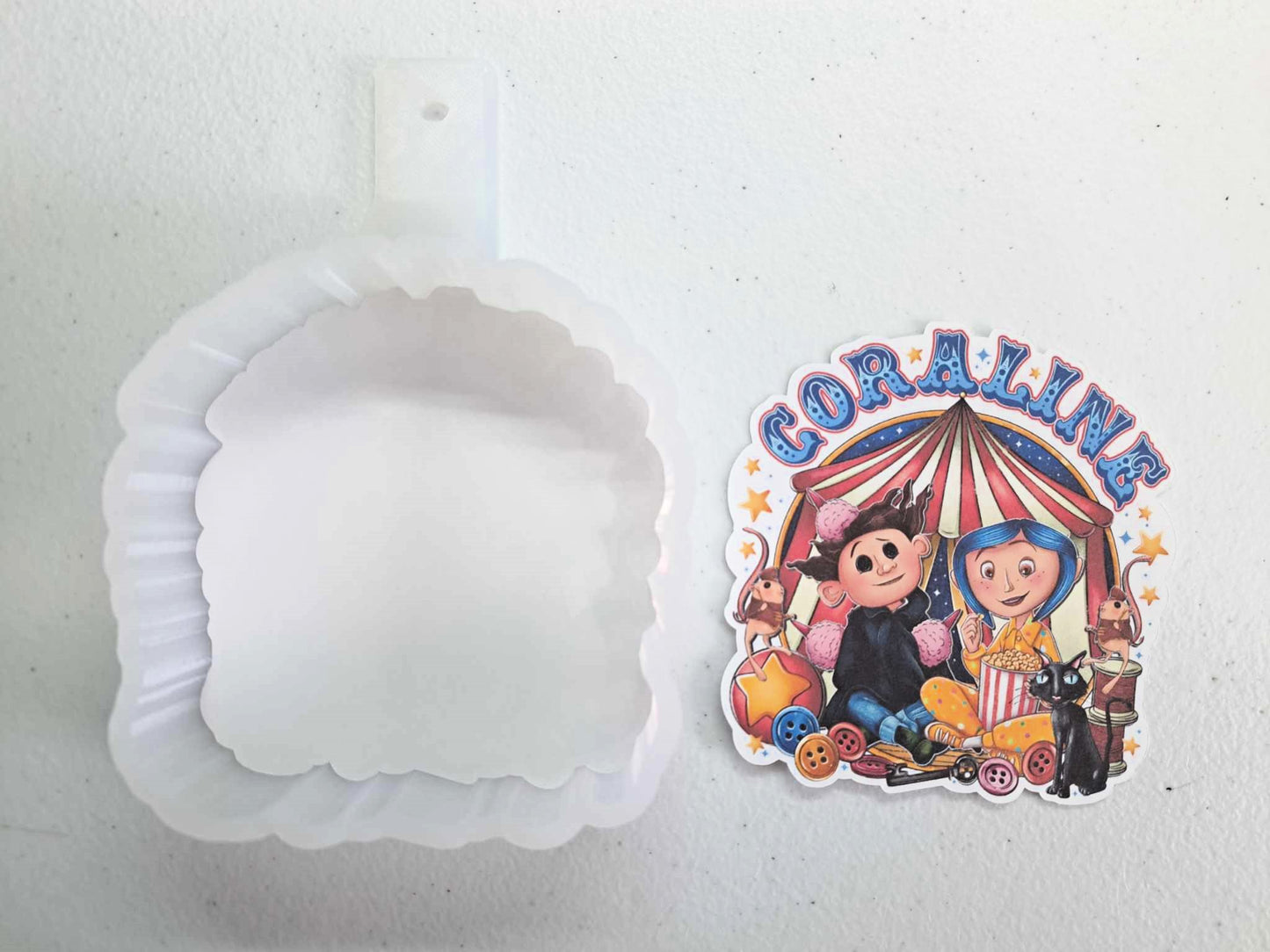 Coraline Jumping Mouse Circus for Cardstock Silicone Mold, Aroma Bead Molds, Premium Cardstock Images