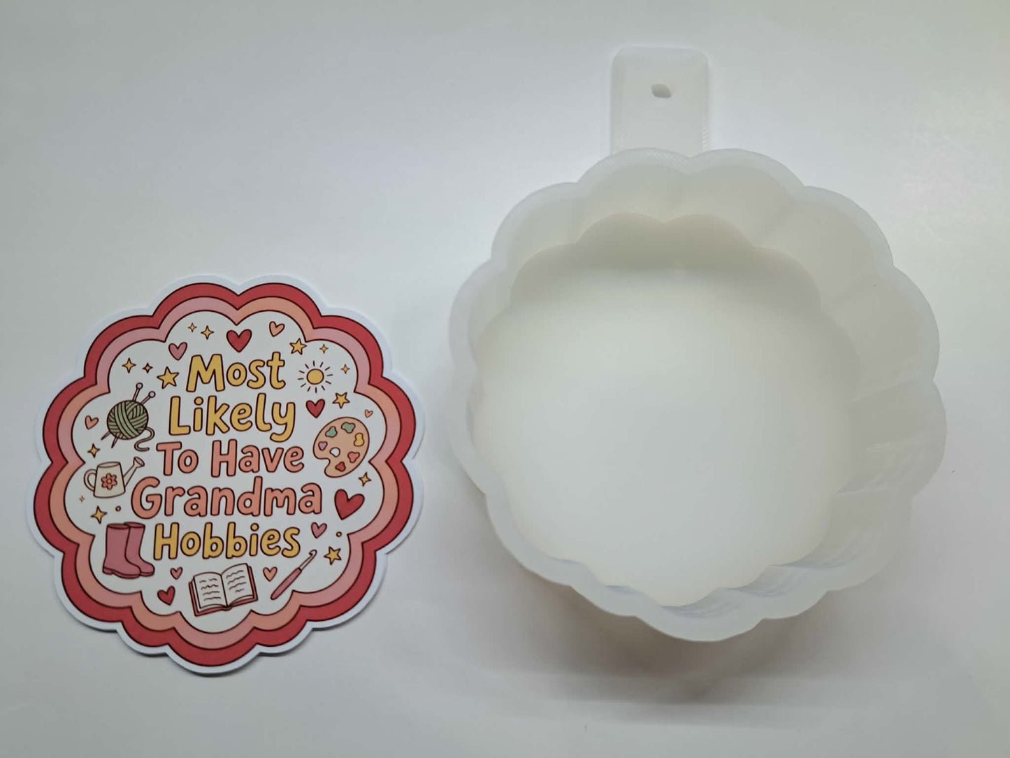 Grandma Hobbies Cardstock Silicone Mold, Aroma Bead Molds, Car Freshies, Premium Cardstock Images