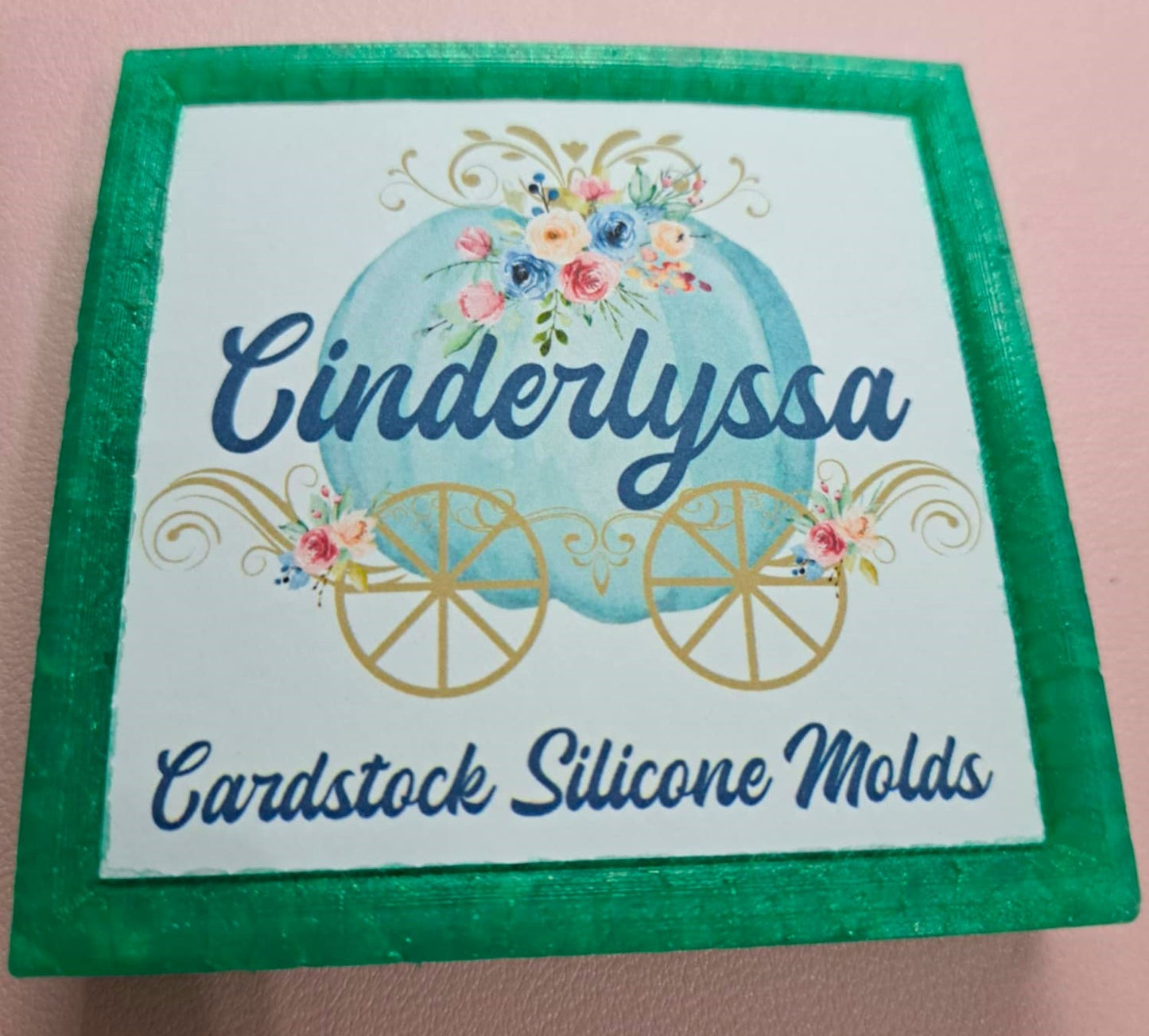 3 inch Square: Misc. Mix Coquette Bow Frame Cardstock/Picture With Curved Edge Cardstock Silicone Mold, Aroma Bead Molds, Premium Cardstock Images