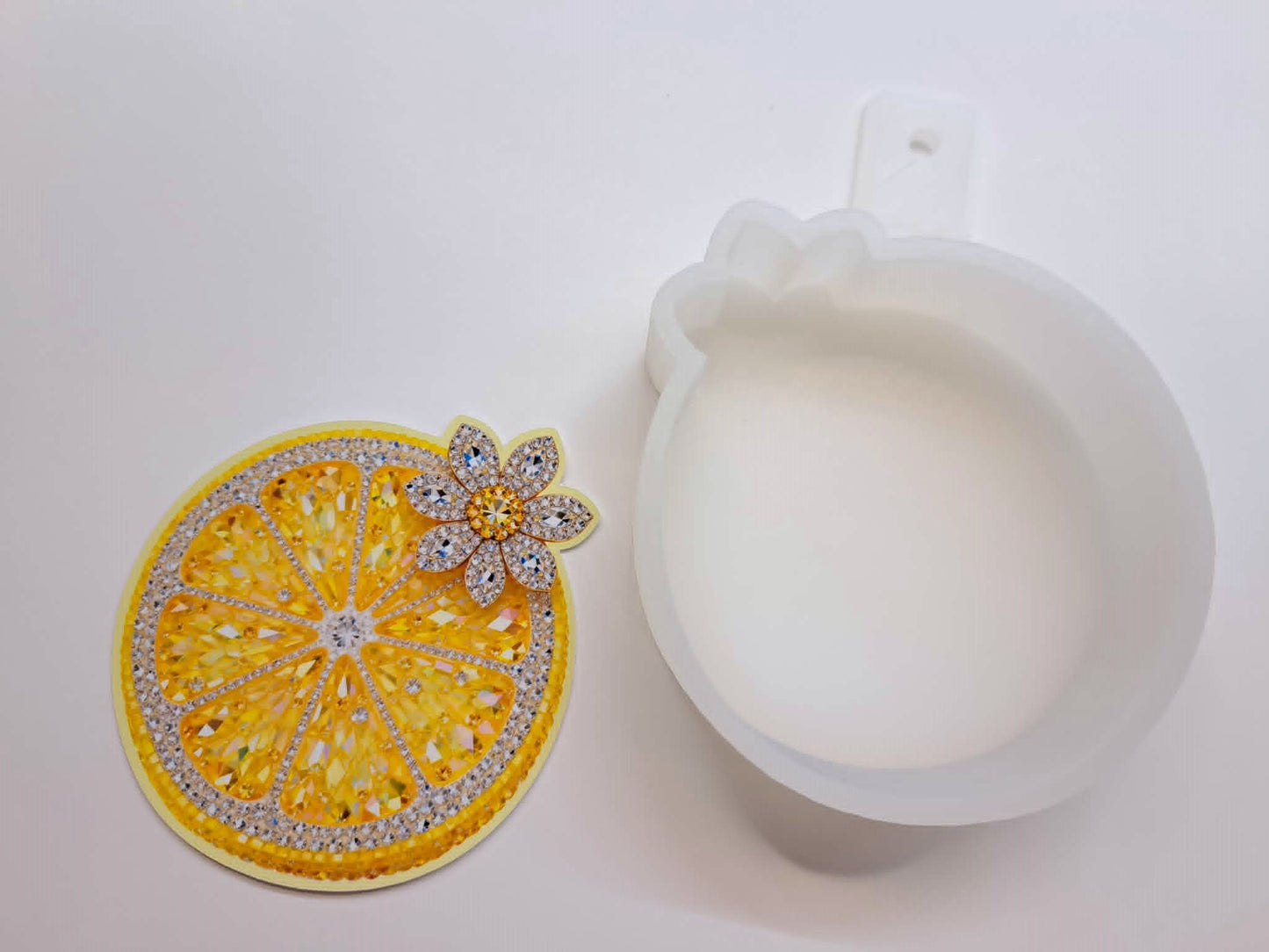 Rhinestone Lemon Slice Cardstock Silicone Mold, Aroma Bead Molds, Premium Cardstock Images