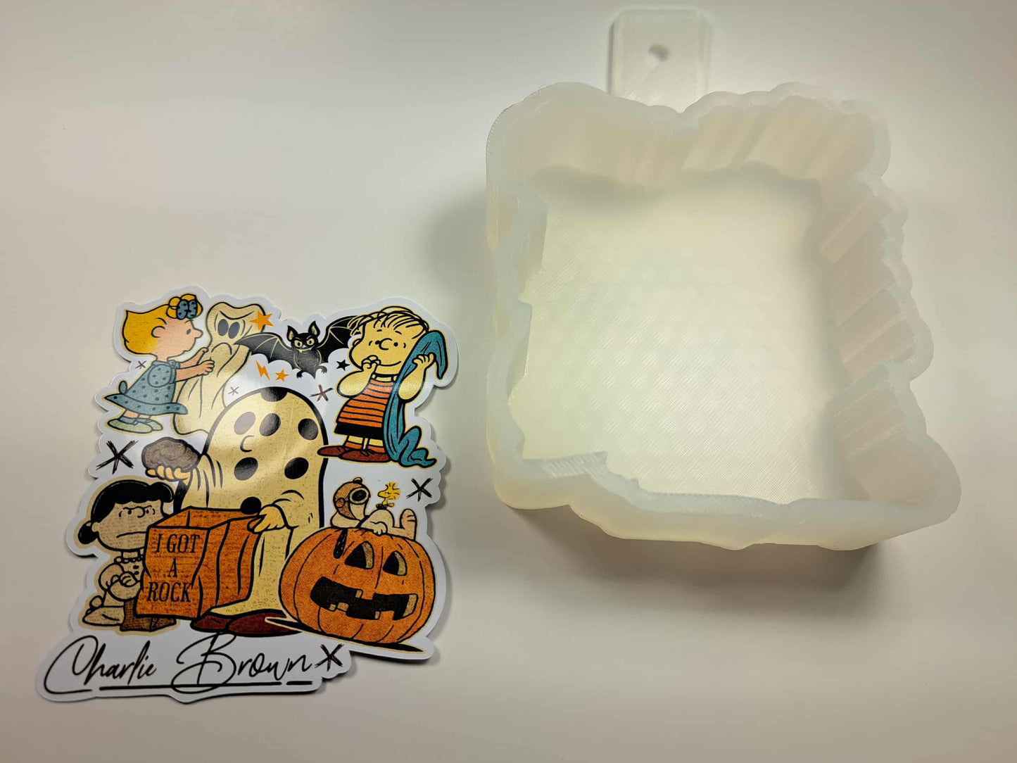 Vintage Charlie Brown Collage Cardstock Silicone Mold, Aroma Bead Molds, Freshie, Premium Cardstock Images