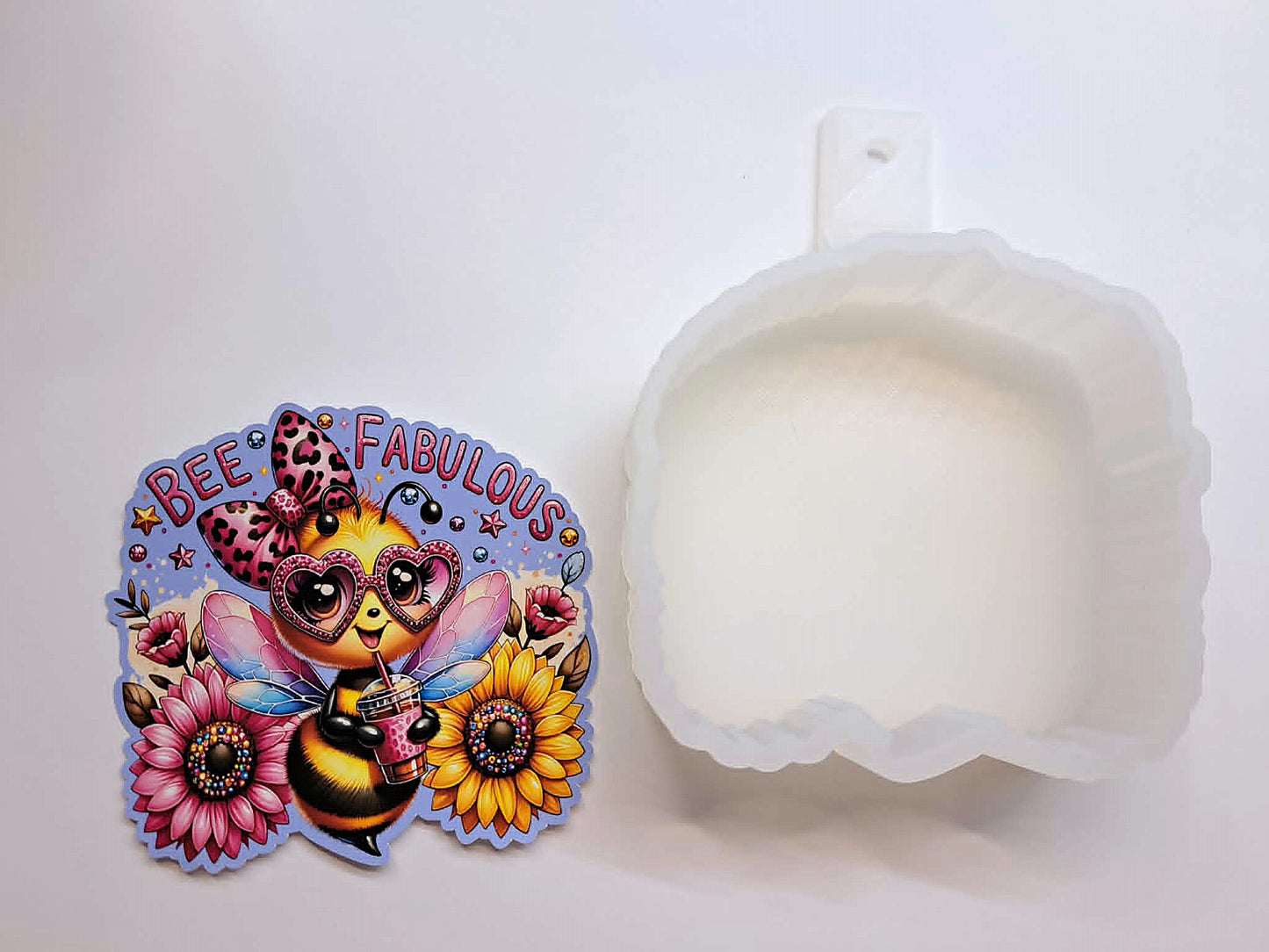 Bee Fabulous Sunflowers Cardstock Silicone Mold, Aroma Bead Molds, Premium Cardstock Images