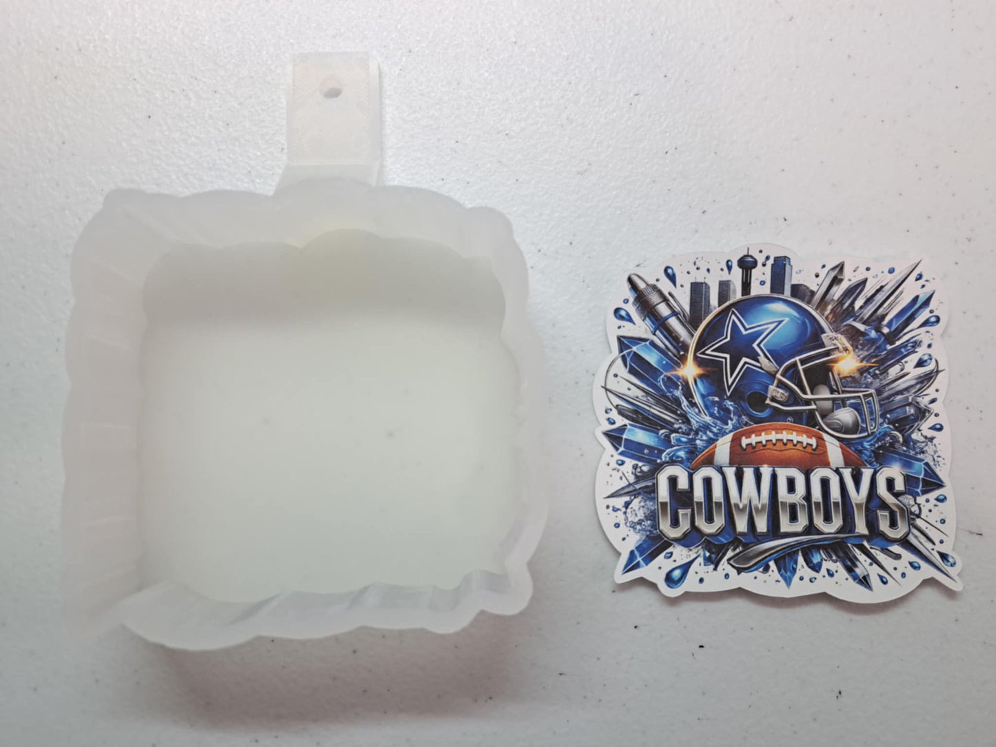 Dallas Cowboys Cardstock Silicone Mold, Aroma Bead Molds, Premium Cardstock